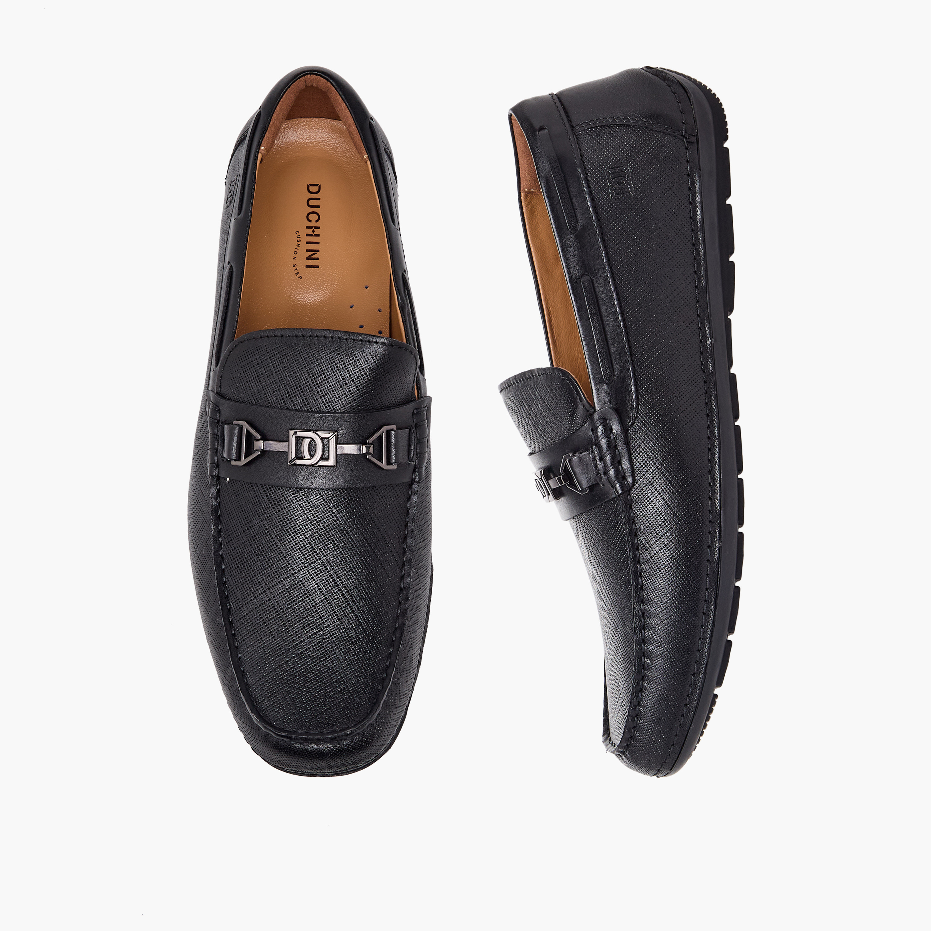 حذاء سهل الارتداء جلد بارز الملمس للرجال من دوتشيني-men-shoes-formalshoes-image-1