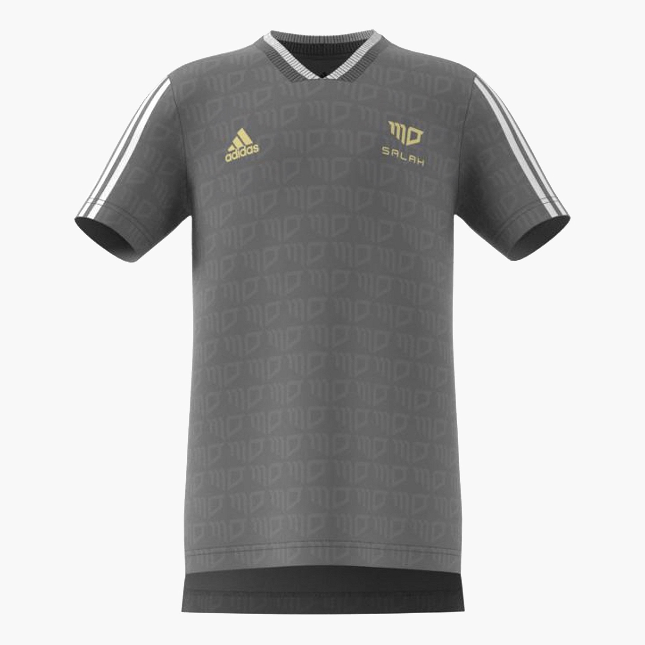 تيشيرت جيرسي بأكمام قصيرة وطبعات مو صلاح من أديداس-sports-boys-clothing-tops-image-1