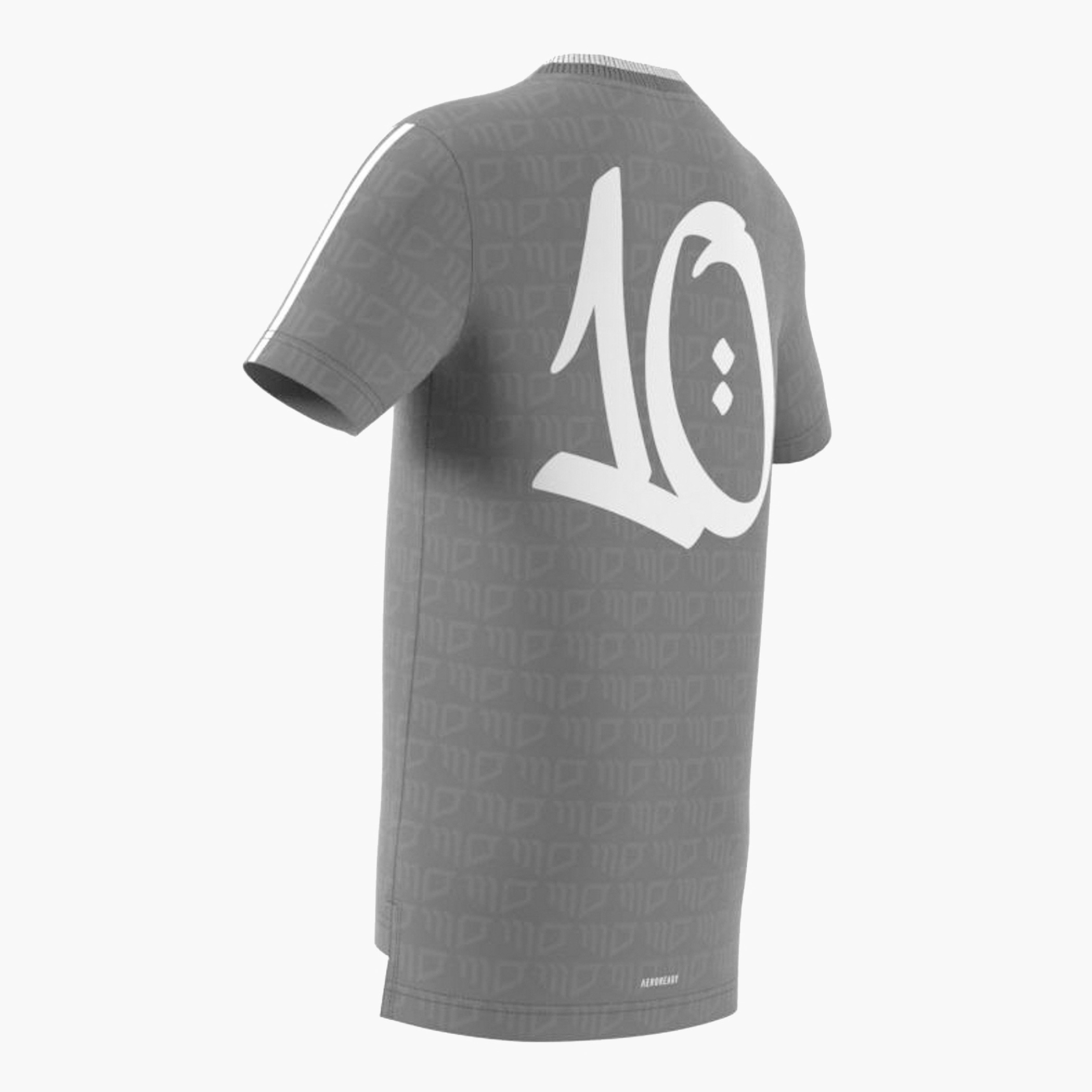 تيشيرت جيرسي بأكمام قصيرة وطبعات مو صلاح من أديداس-sports-boys-clothing-tops-image-5