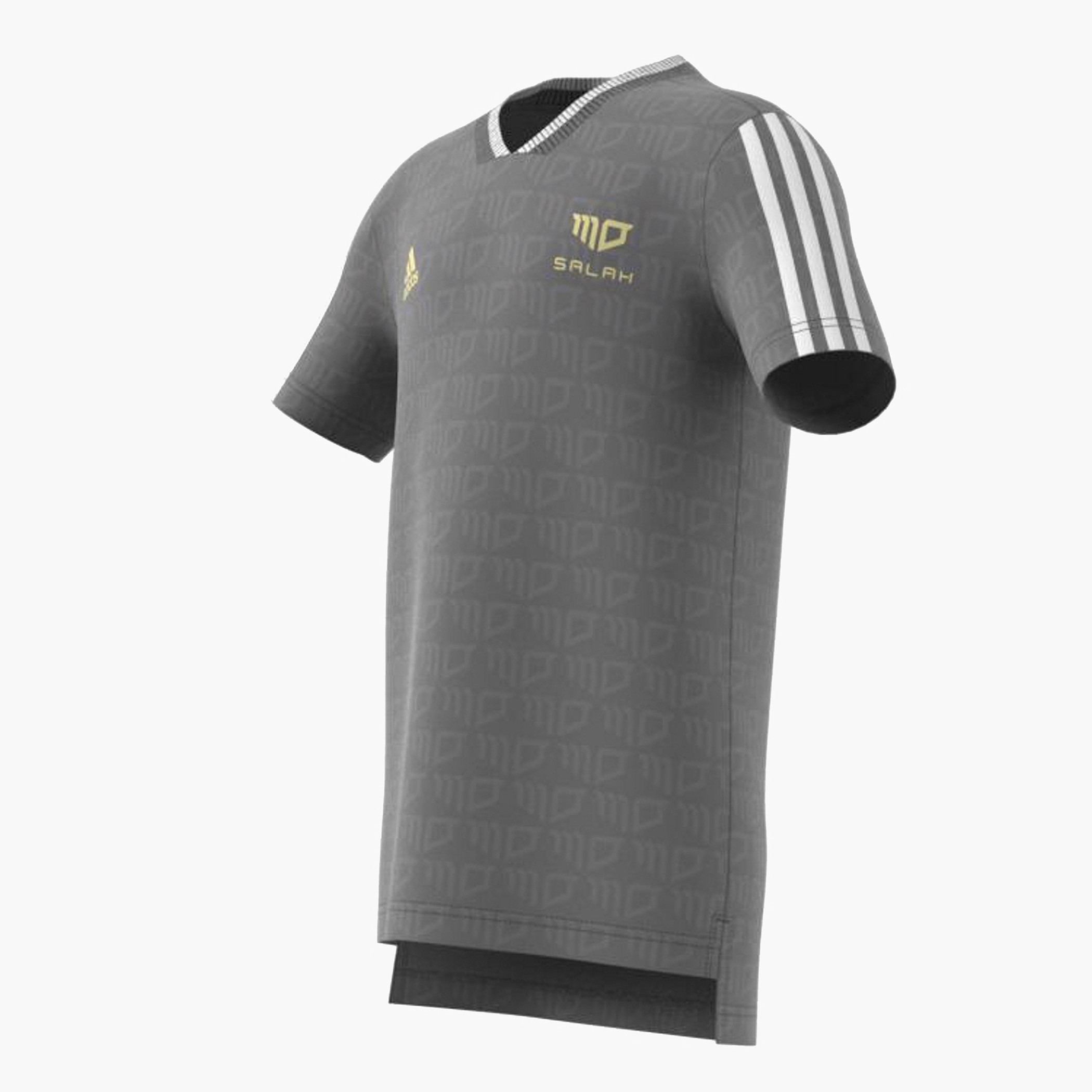 تيشيرت جيرسي بأكمام قصيرة وطبعات مو صلاح من أديداس-sports-boys-clothing-tops-image-7