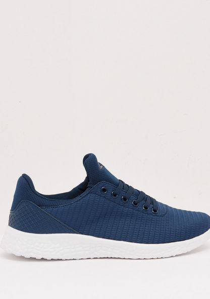 Textured Lace-Up Low Ankle Running Shoes