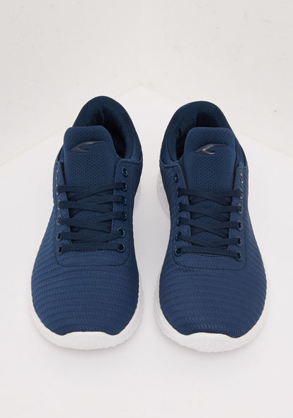 Textured Lace-Up Low Ankle Running Shoes