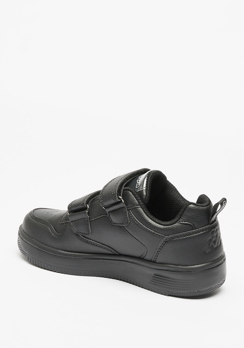 Kappa Textured Sneakers with Hook and Loop Closure-Girl%27s School Shoes-image-1