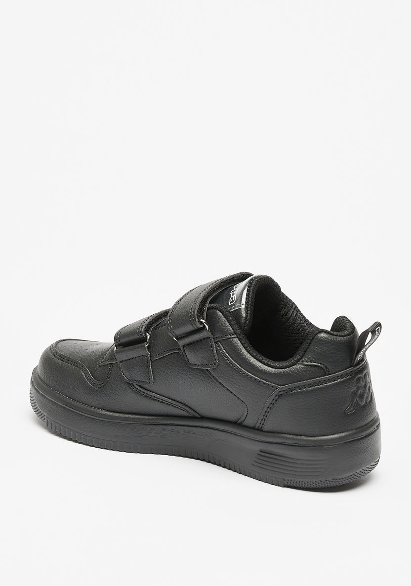Kappa Textured Sneakers with Hook and Loop Closure-Boy%27s Sports Shoes-image-1
