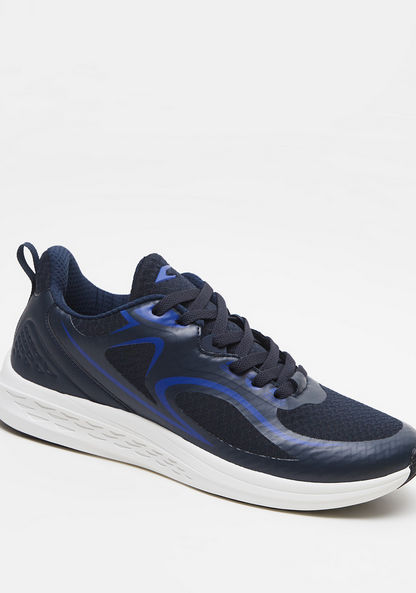 Dash Textured Trainers with Lace-Up Closure