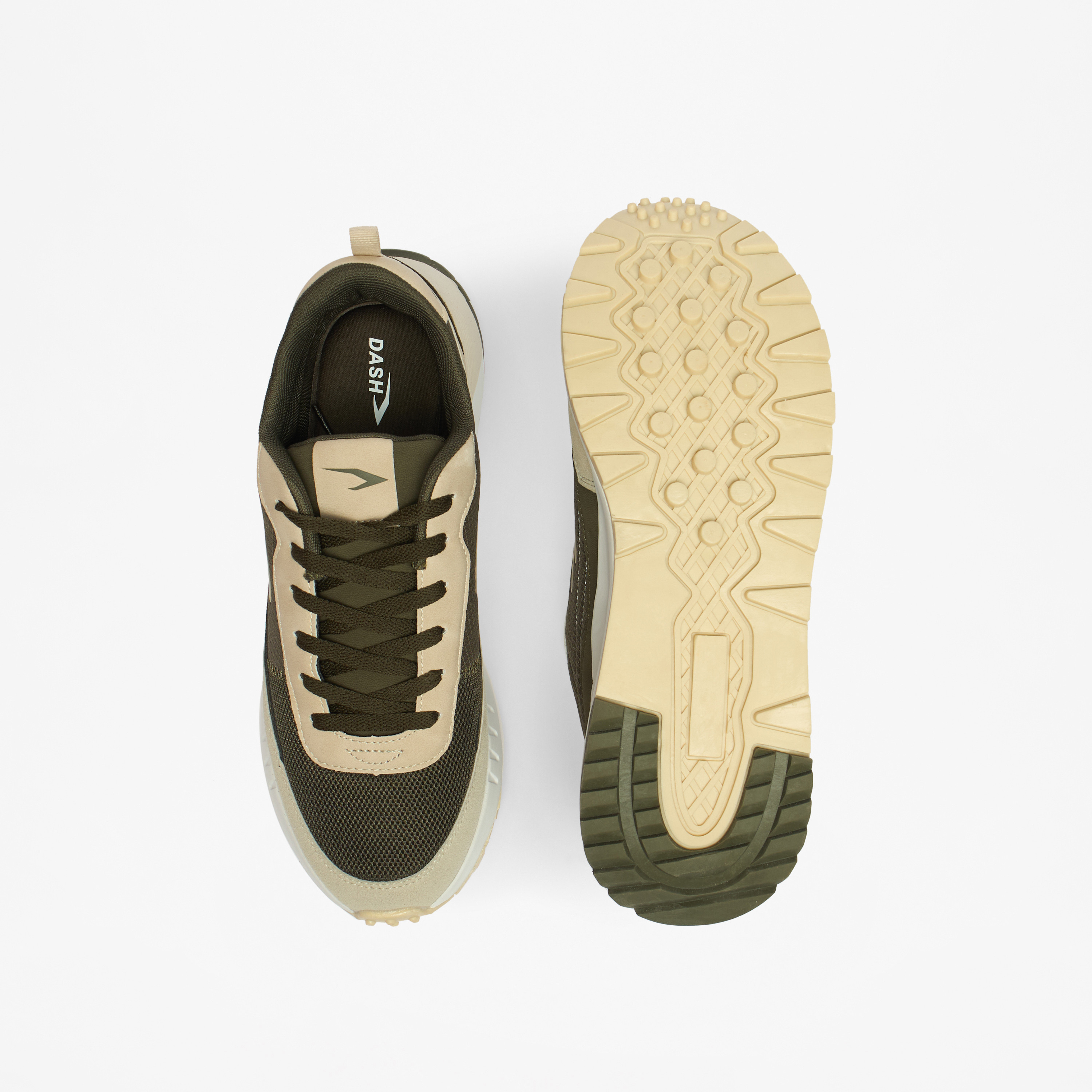 Dash Colourblock Lace-Up Sports Shoes with Cushioning-sports-men-shoes-image-4