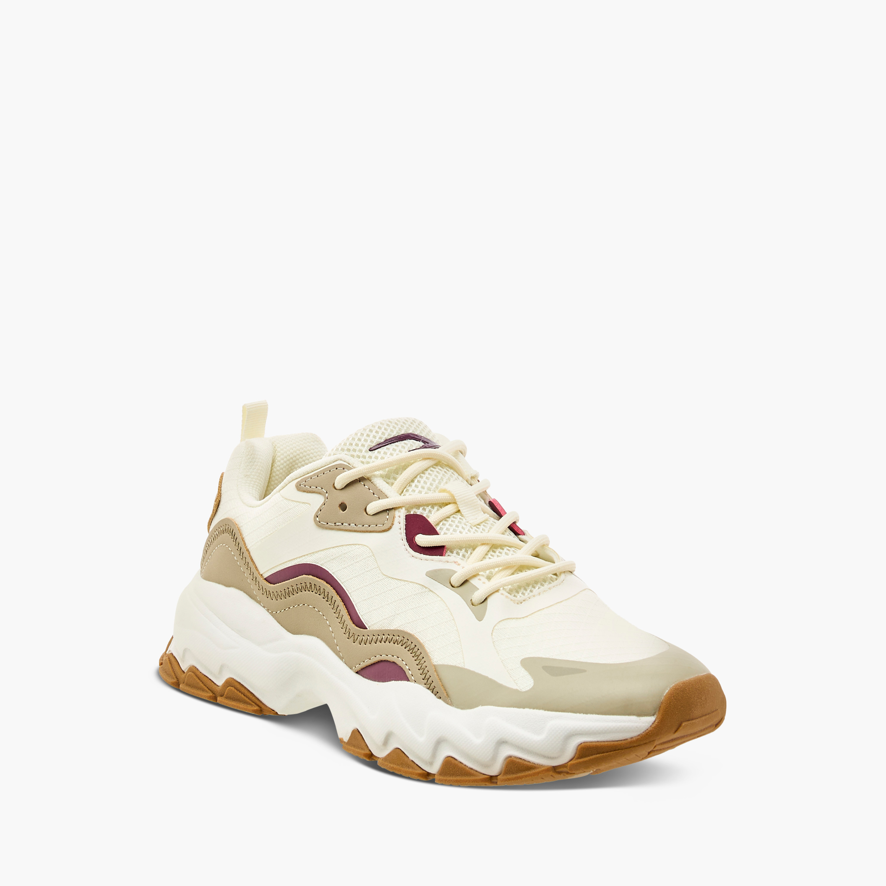 Dash Panelled Sports Shoes with Lace-Up Closure-sports-women-shoes-image-2