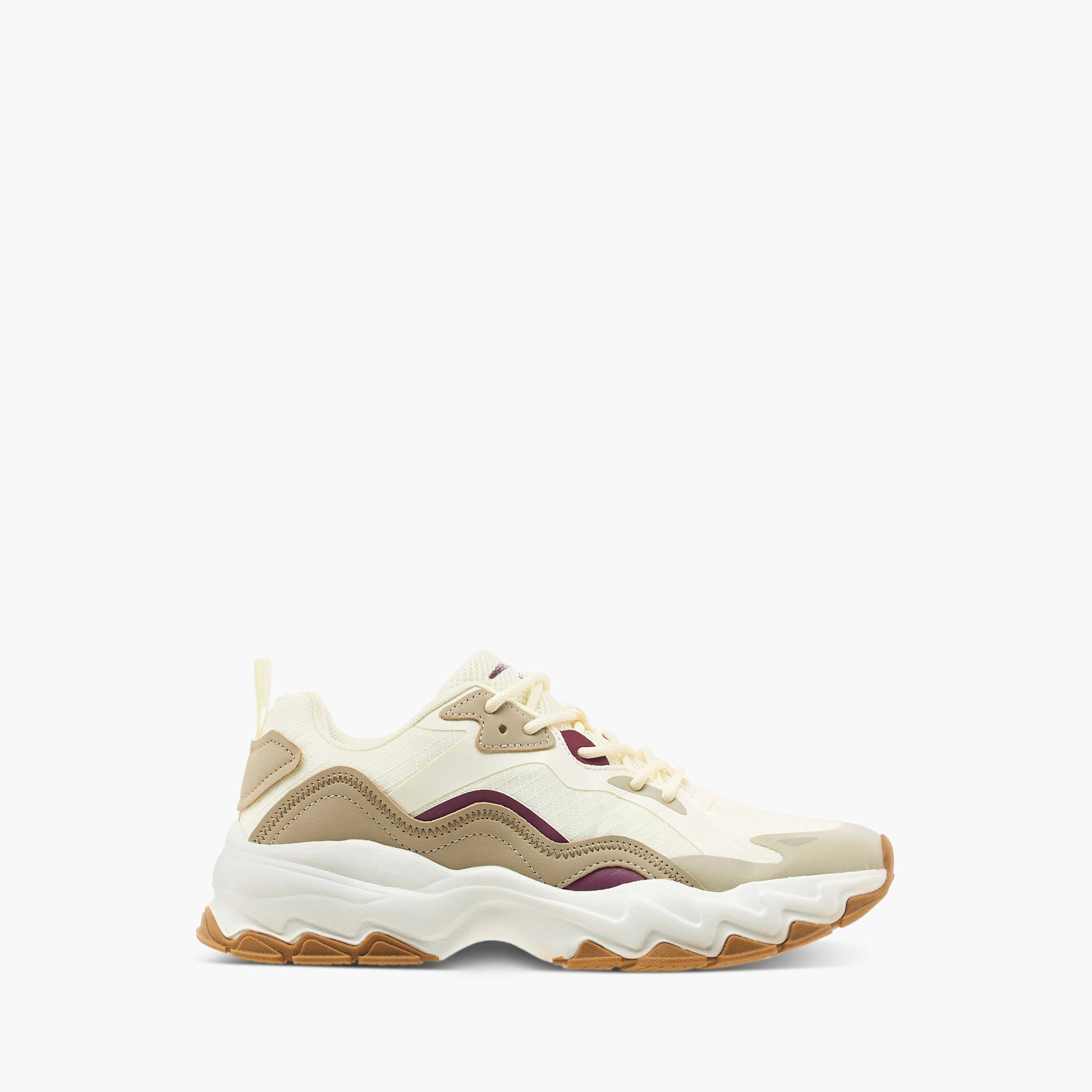 Dash Panelled Sports Shoes with Lace-Up Closure-sports-women-shoes-image-3
