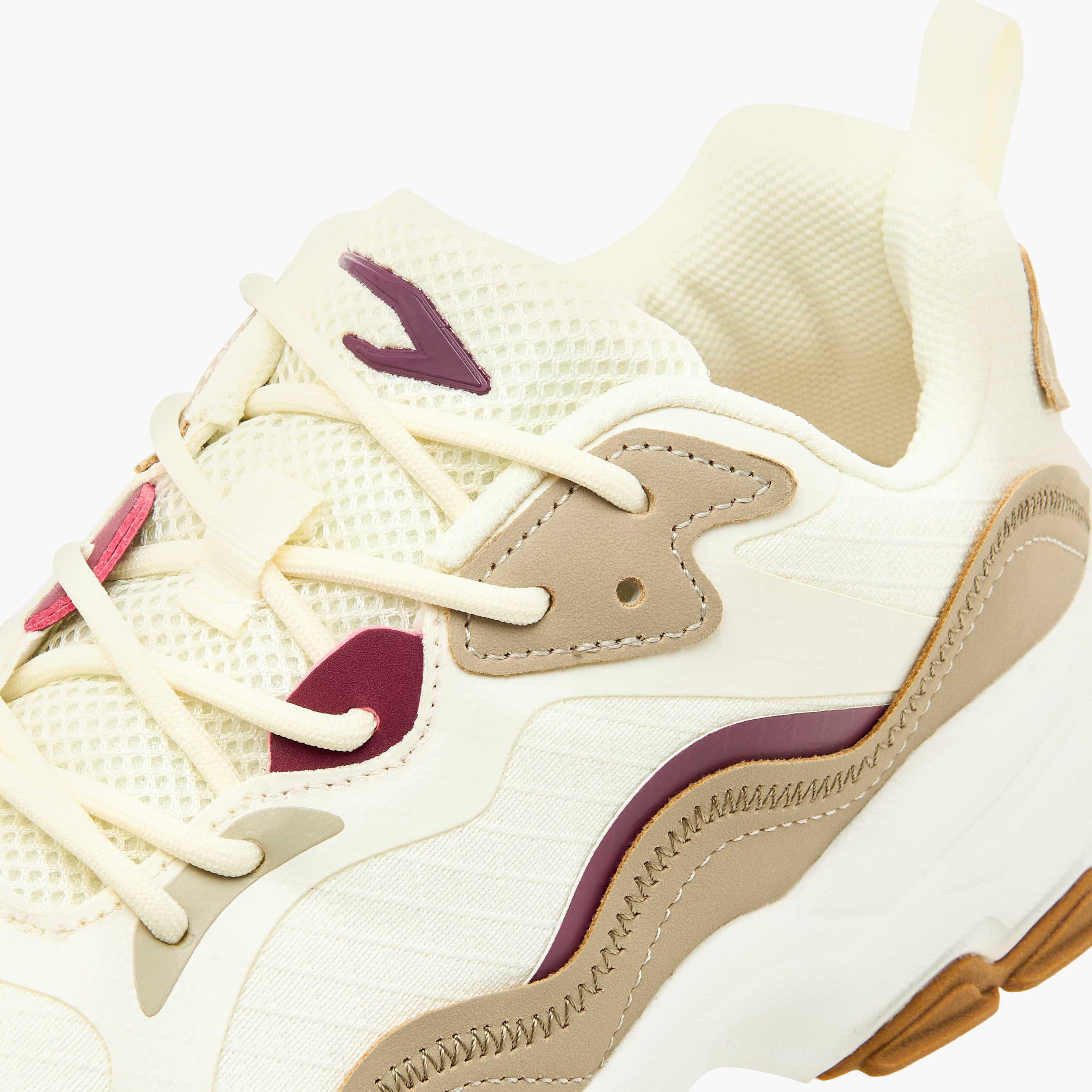 Dash Panelled Sports Shoes with Lace-Up Closure-sports-women-shoes-image-4