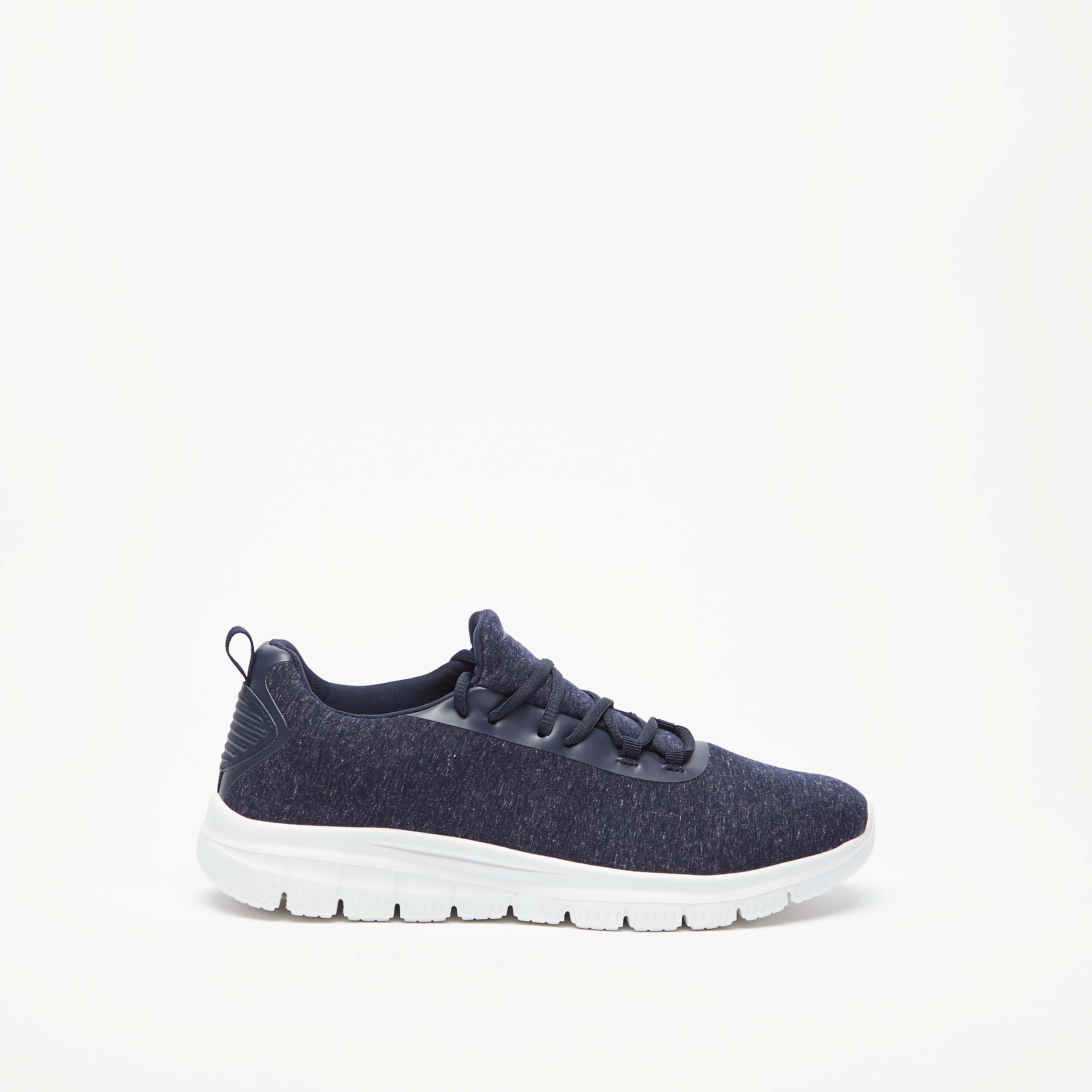 Dash Men's Textured Lace-Up Sports Shoes with Cushioning-sports-men-shoes-image-3
