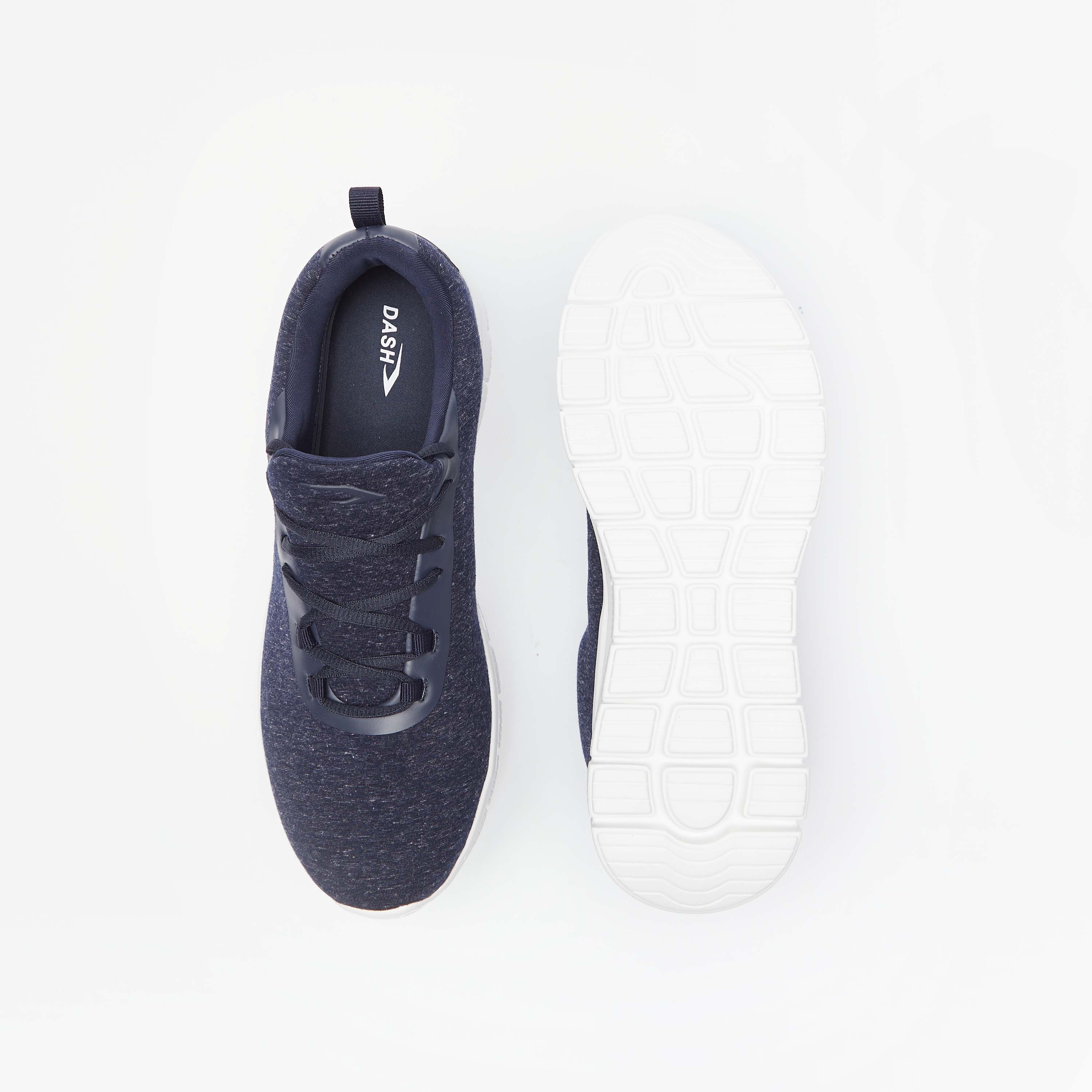 Dash Men's Textured Lace-Up Sports Shoes with Cushioning-sports-men-shoes-image-4