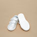Juniors Glitter Detail Sneakers with Hook and Loop Closure-Girl%27s Sneakers-thumbnailMobile-1
