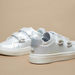 Juniors Glitter Detail Sneakers with Hook and Loop Closure-Girl%27s Sneakers-thumbnailMobile-2
