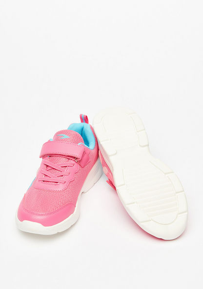 Dash Heart Accent Walking Shoes with Hook and Loop Closure-Girl%27s Sports Shoes-image-2