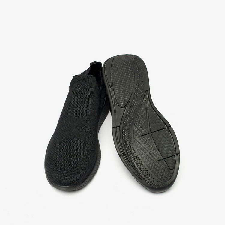 Dash Textured Slip-On Sneakers with Pull Tabs