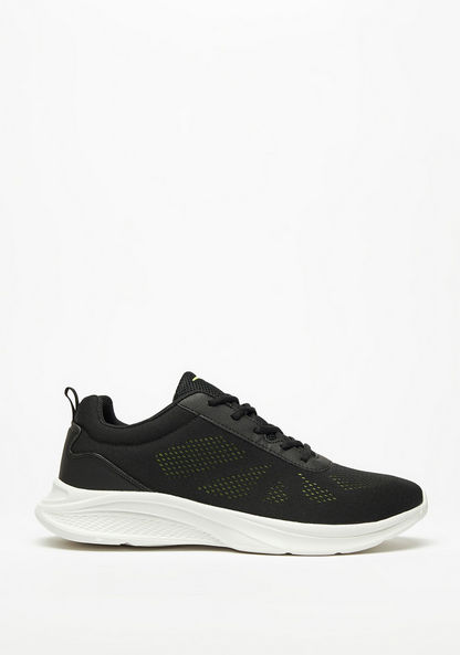Dash Textured Lace-Up Sneakers-Men%27s Sports Shoes-image-0