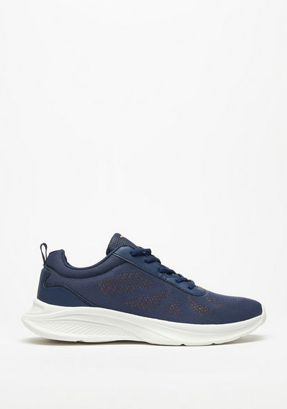 Dash Textured Lace-Up Sneakers-Men%27s Sports Shoes-image-0