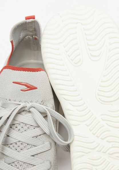 Dash Textured Lace-Up Walking Shoes-Men%27s Sports Shoes-image-5