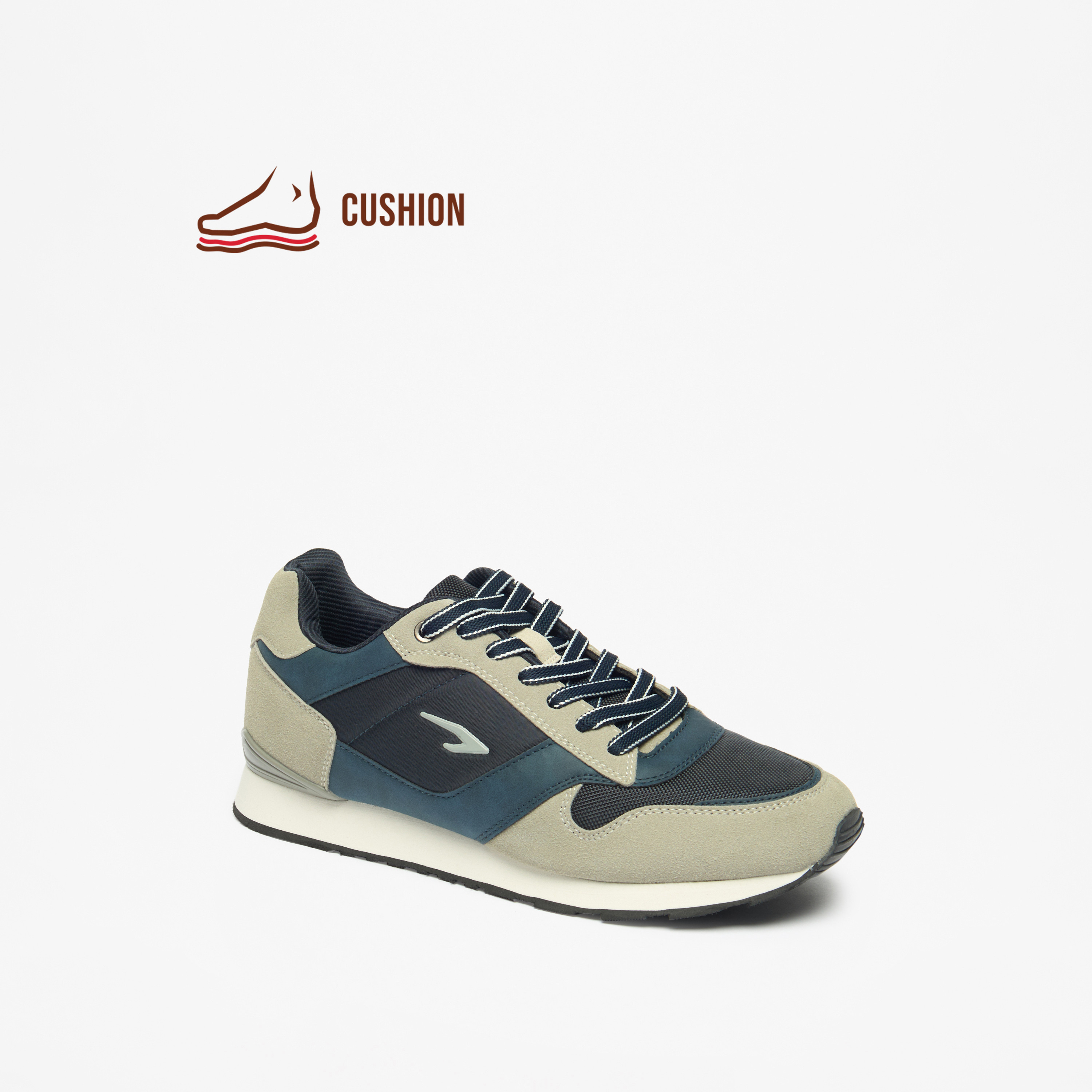 Dash Colourblock Lace-Up Sneakers with Cushioning-men-shoes-sneakers-image-1