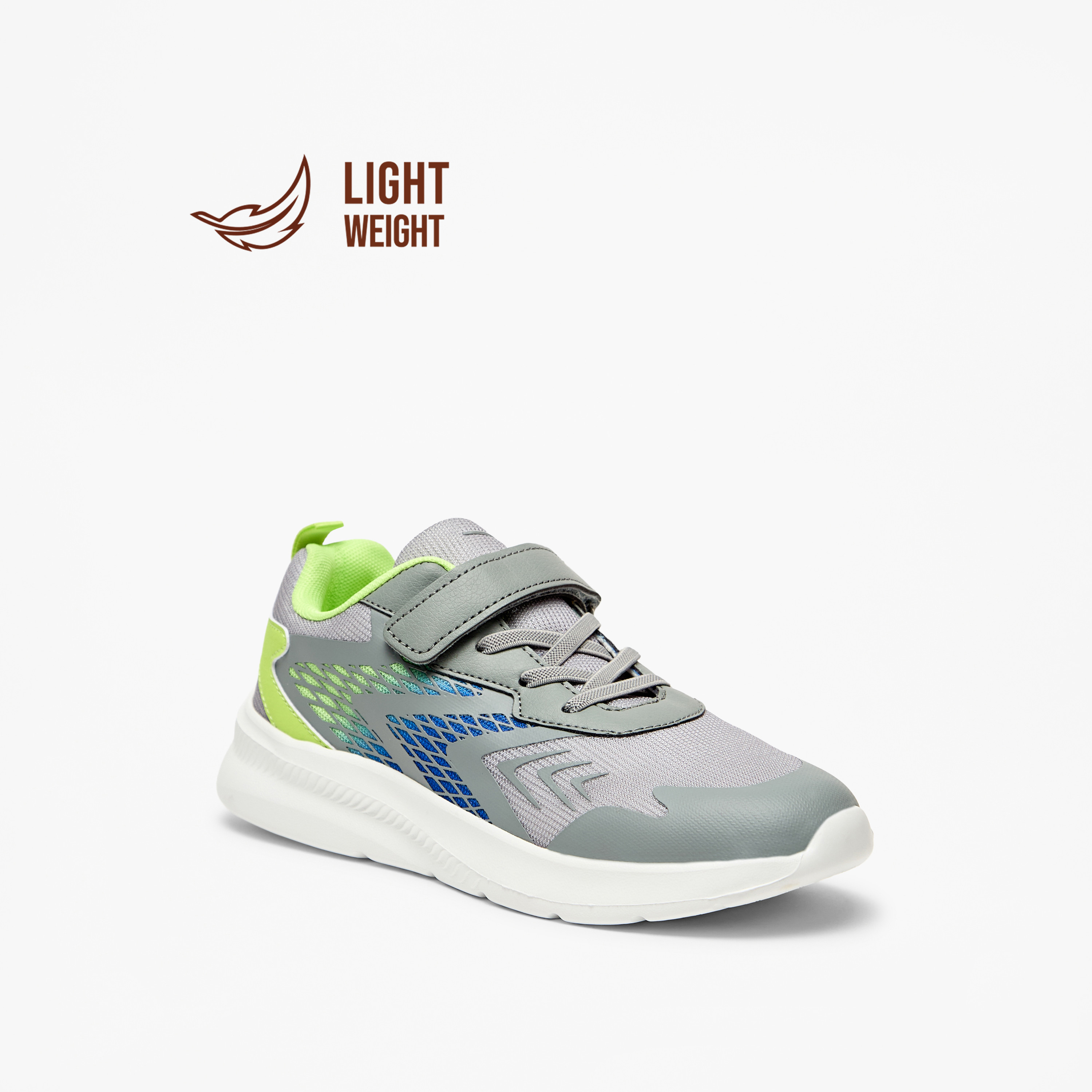 Dash Kids Hook & Loop Lightweight Walking Shoes-sports-boys-shoes-image-6