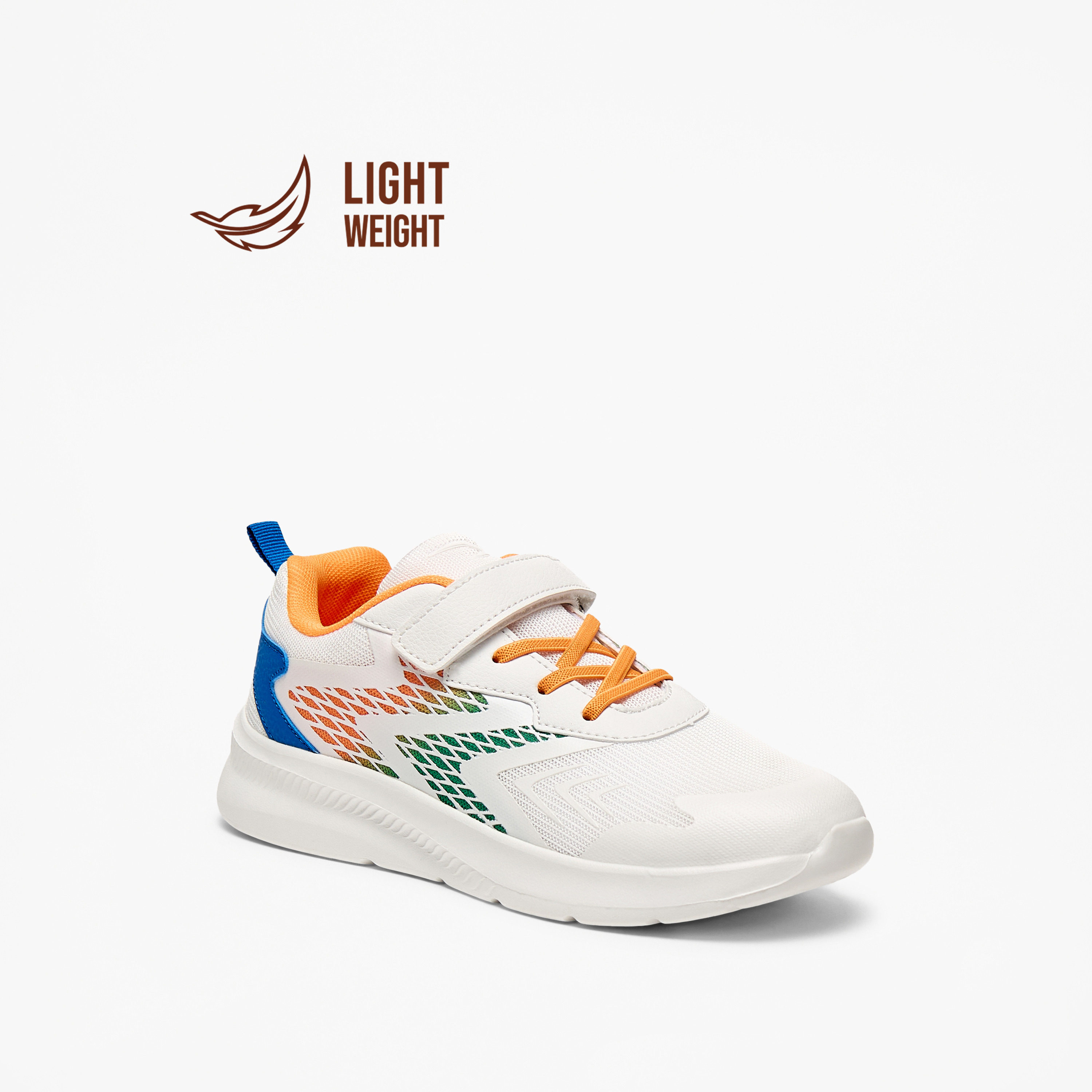 Dash Kids Hook & Loop Lightweight Walking Shoes-sports-boys-shoes-image-1