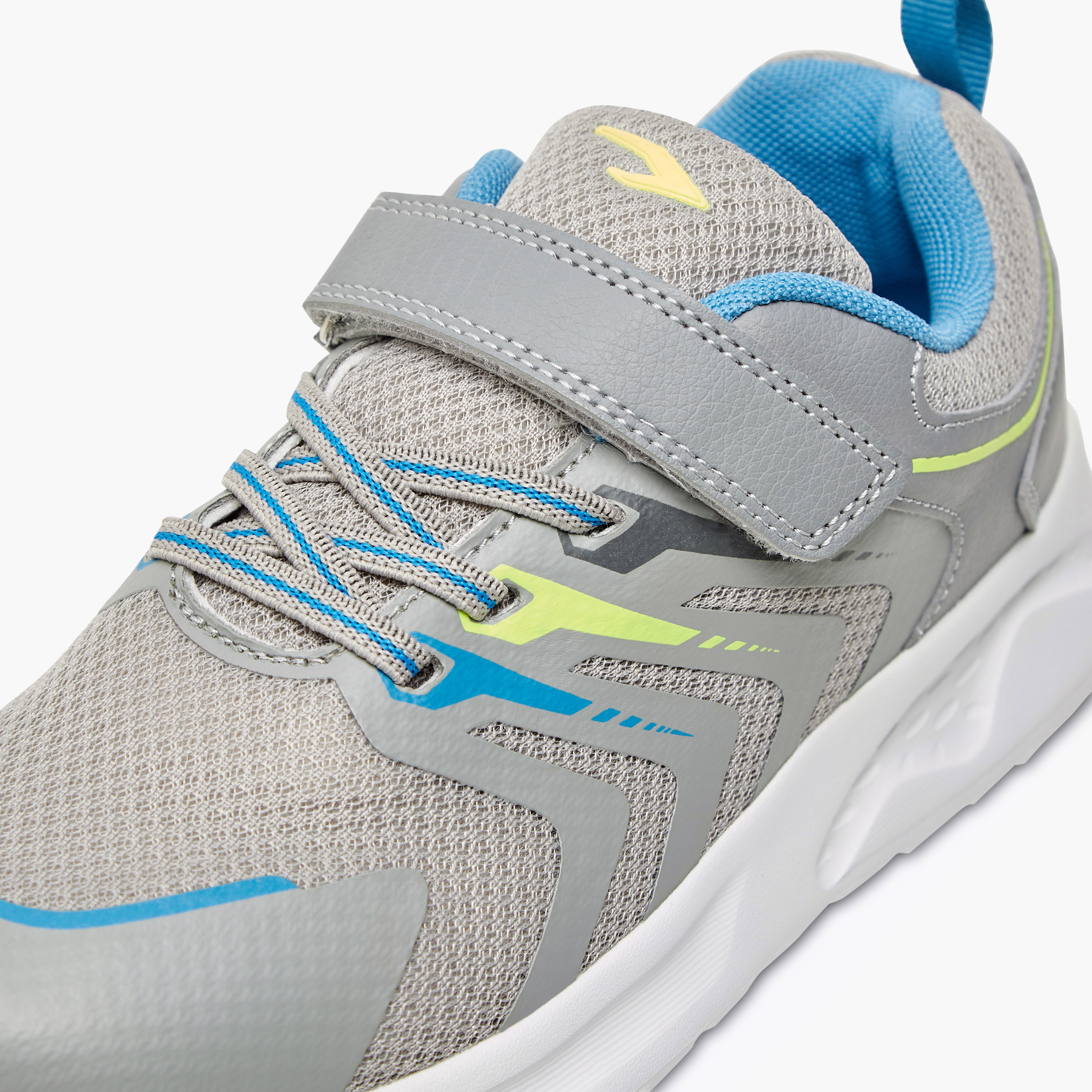 Dash Kids Hook & Loop Cushioned Sole Walking Shoes-sports-boys-shoes-image-4