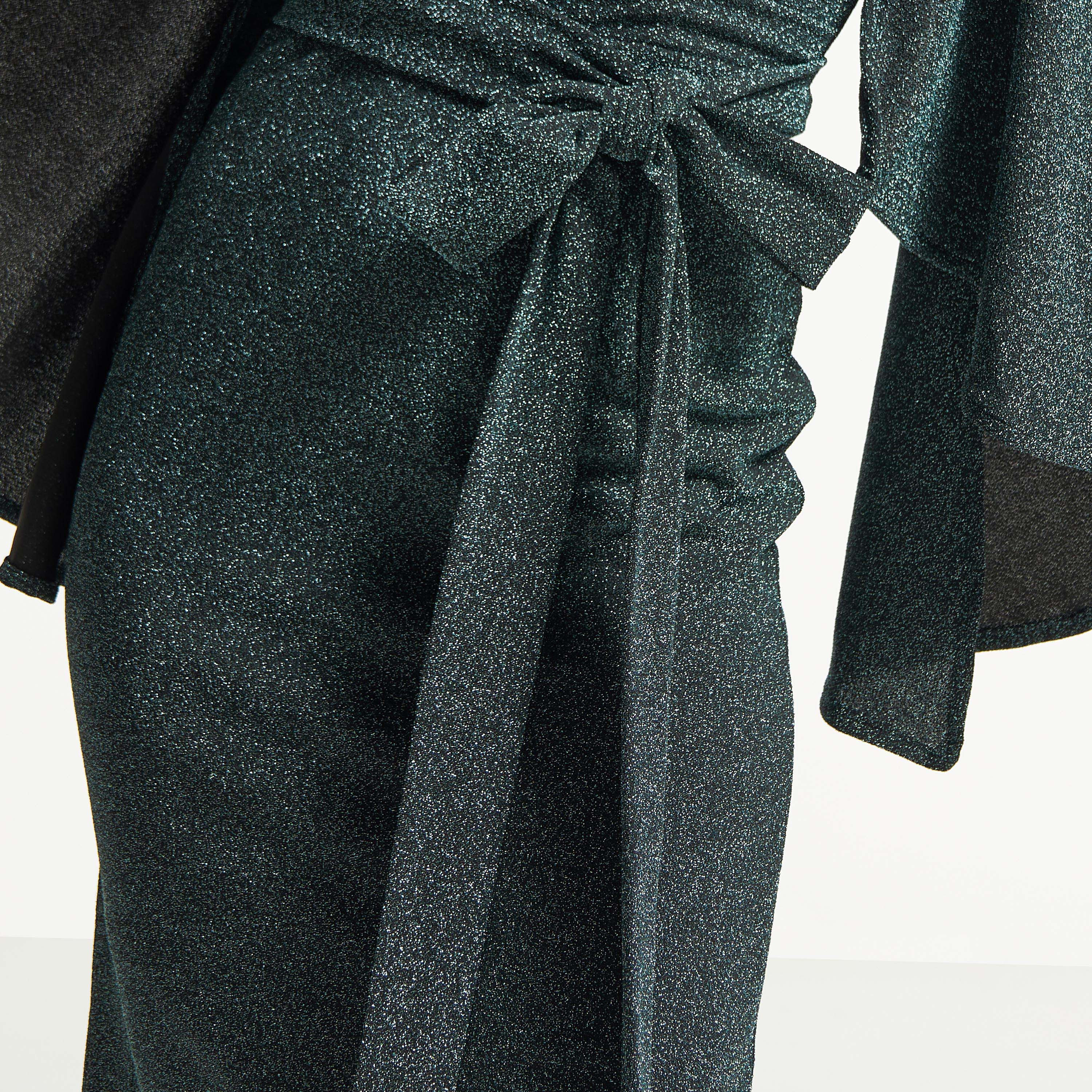 Amri Maxi Bodycon Dress with Tie-Up Belt and Flared Sleeves-women-clothing-dresses-image-16