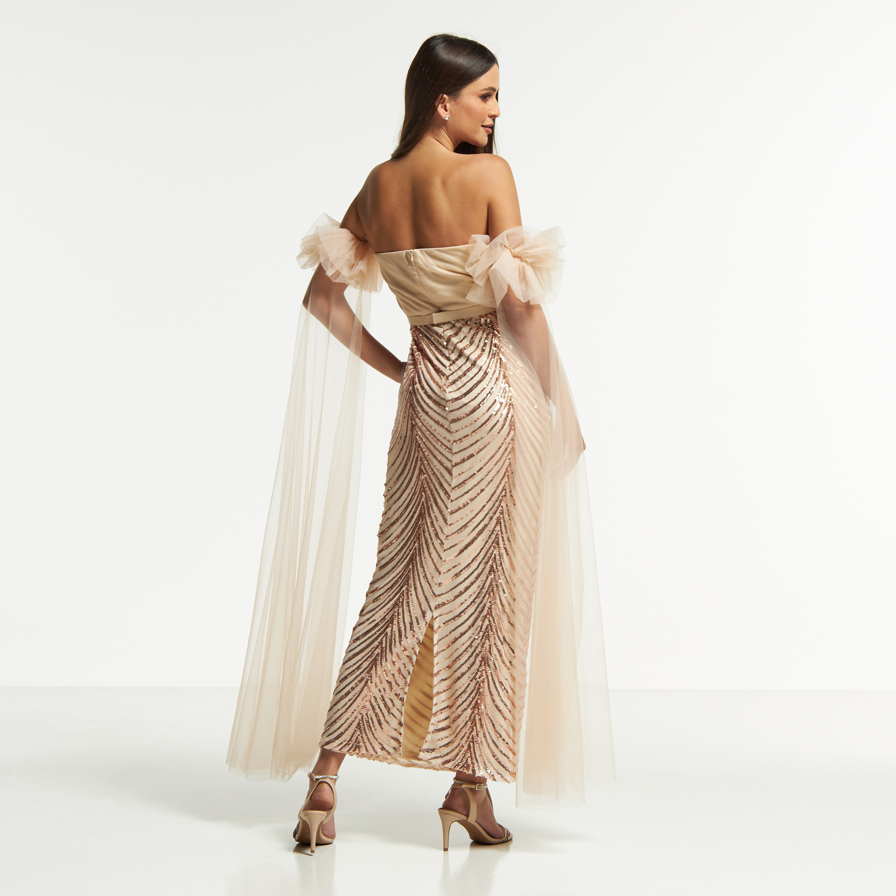 Amri Sequin Embellished Off-Shoulder Maxi Dress with Zip Closure-women-clothing-dresses-image-2