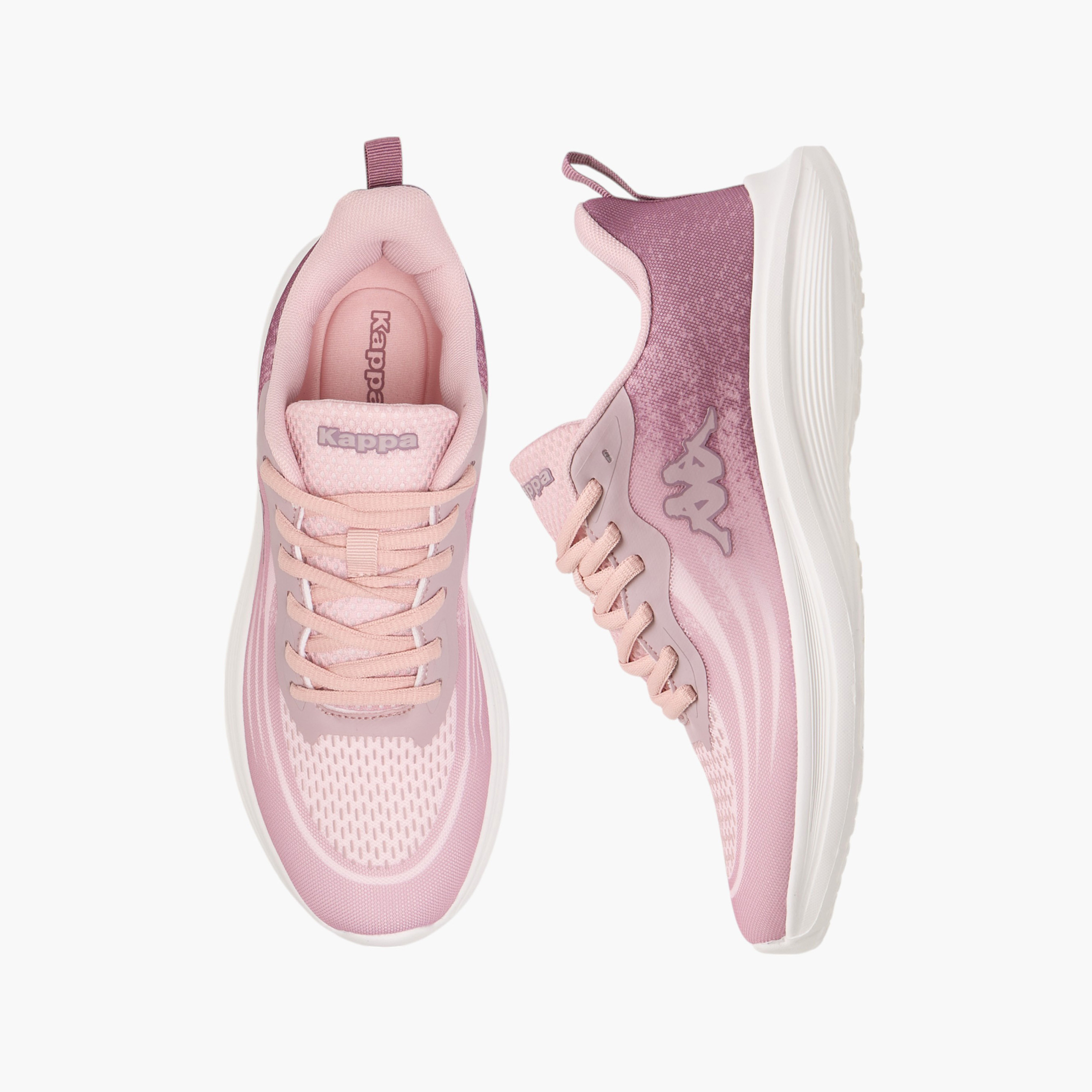 Kappa Women's Logo Print Sports Shoes with Lace-Up Closure-sports-women-shoes-image-1