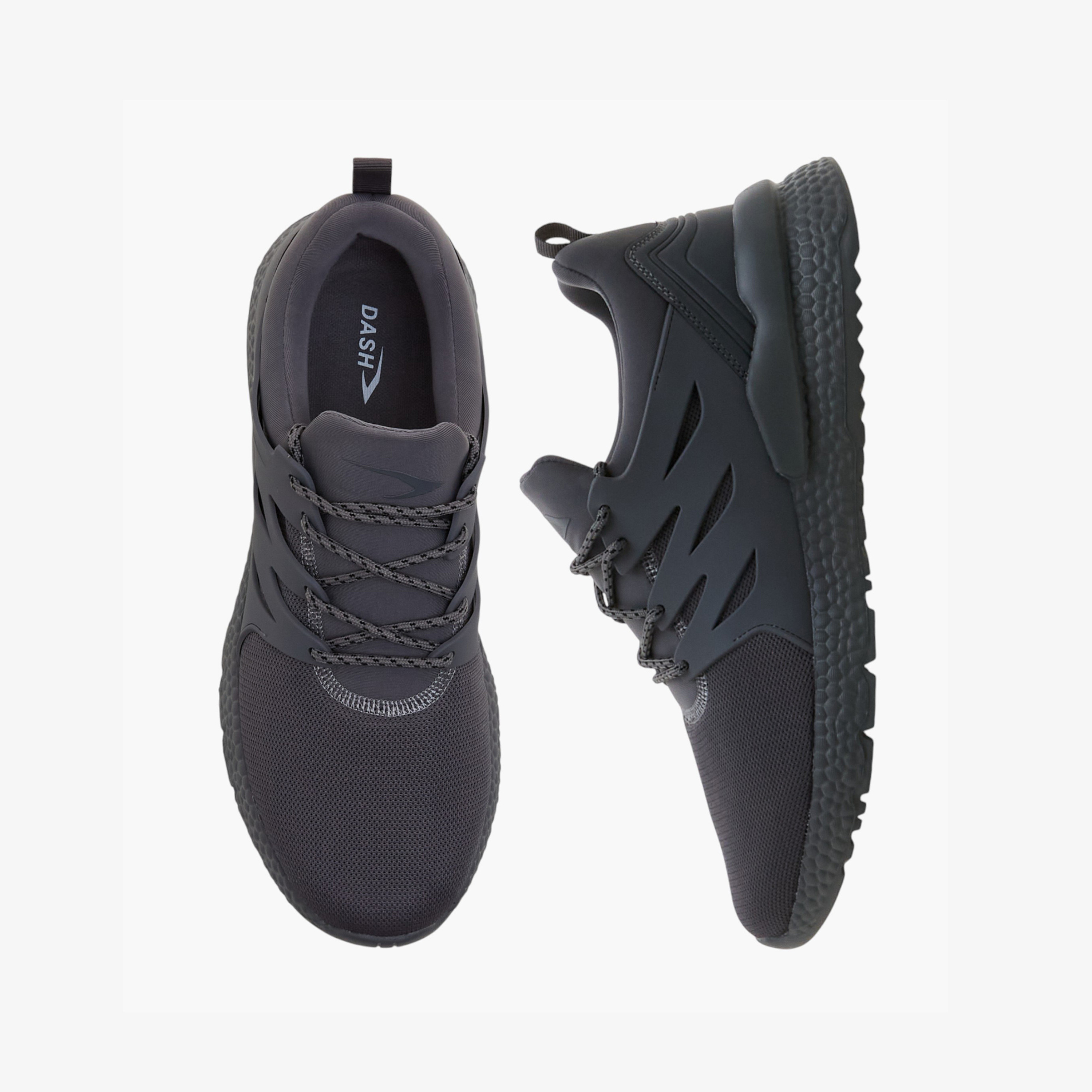 Dash Men Panelled Lace-Up Sports Shoes-men-shoes-sports-image-1
