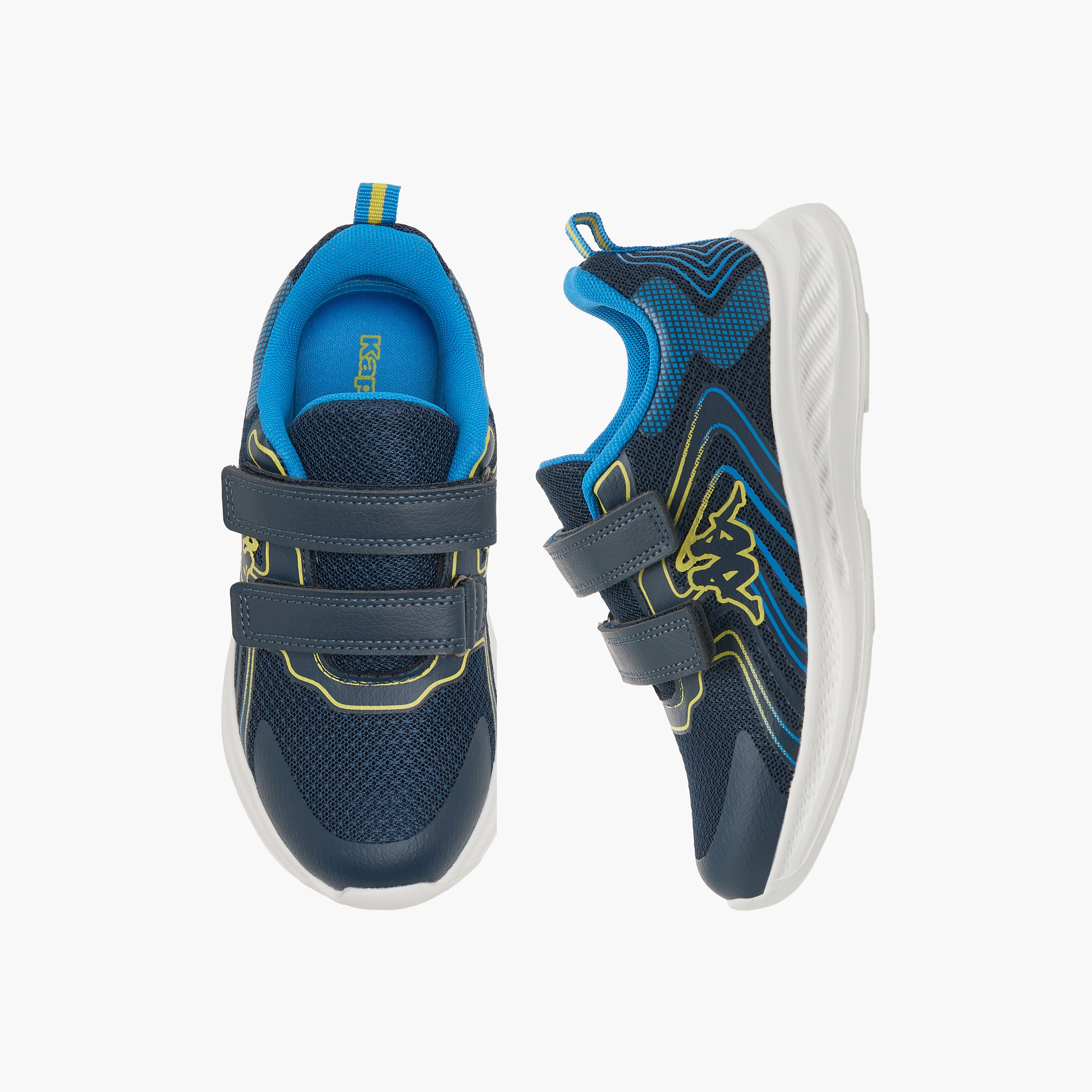 حذاء رياضي بشريط إغلاق لاصق وطبعات شعار للأولاد من كابا-boys-shoes-sneakers-image-1