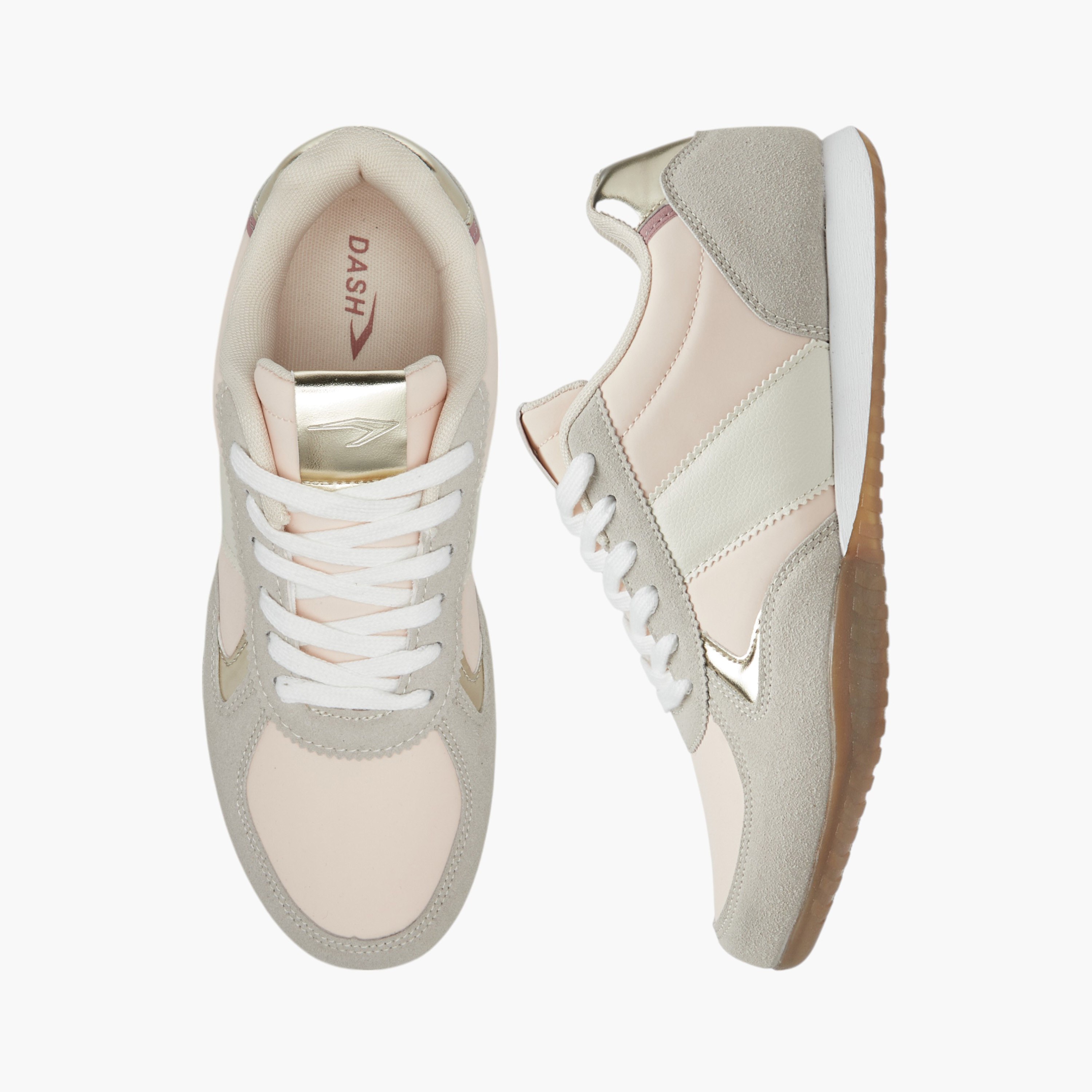 حذاء سنيكرز بألواح ورباط إغلاق من داش-women-shoes-sneakers-image-1