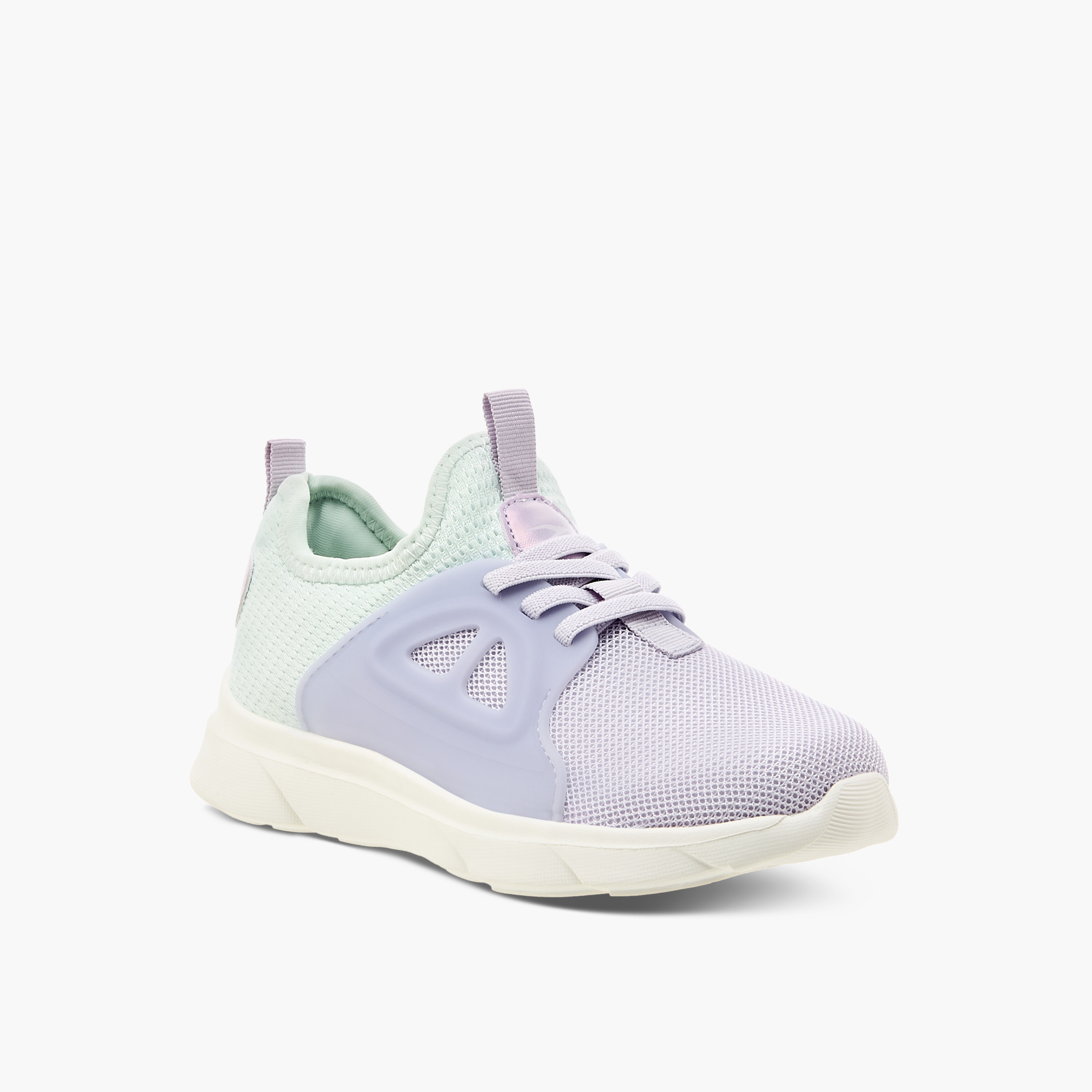 Dash Girls Panelled Lace-Up Walking Shoes-girls-shoes-sneakers-image-2