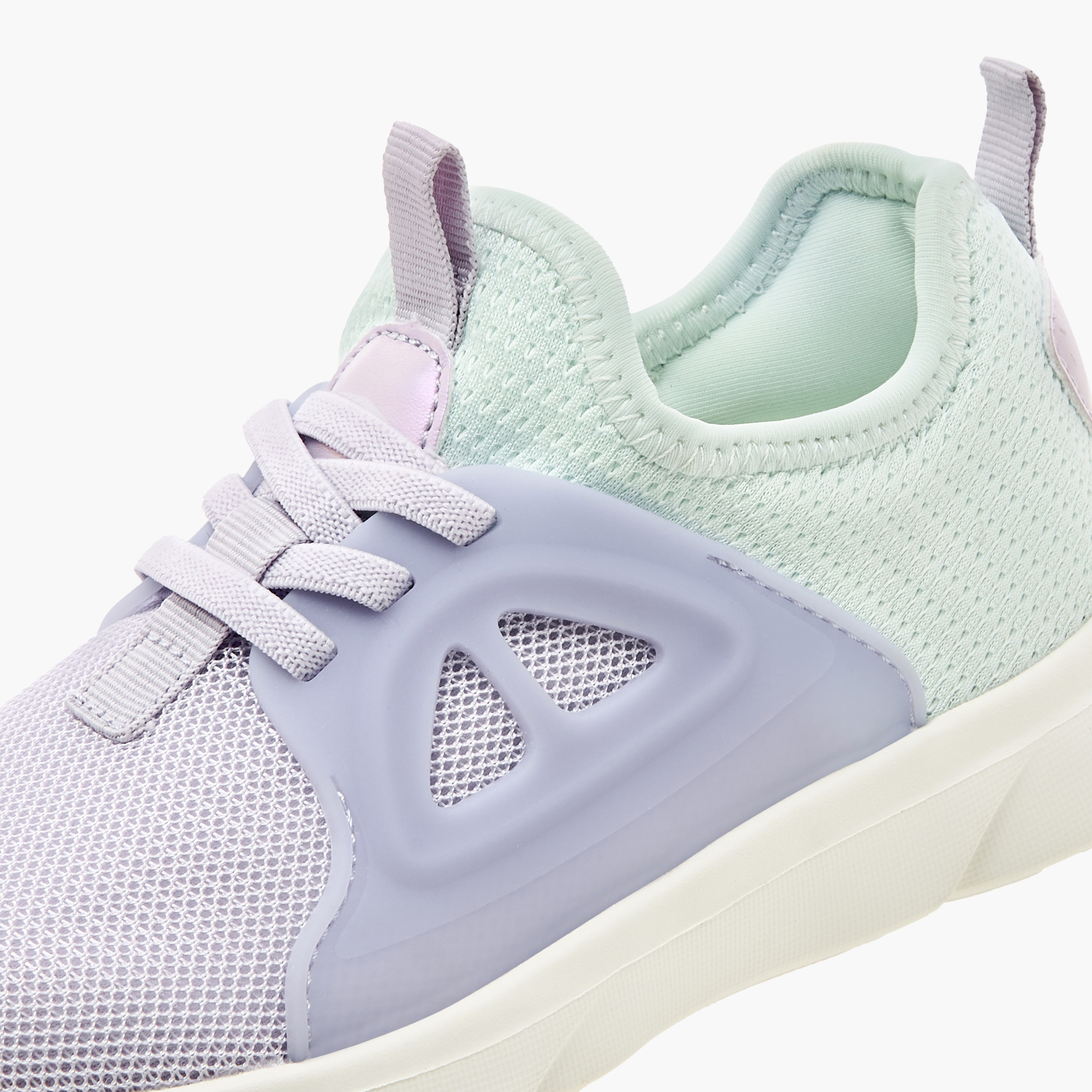 Dash Girls Panelled Lace-Up Walking Shoes-girls-shoes-sneakers-image-4