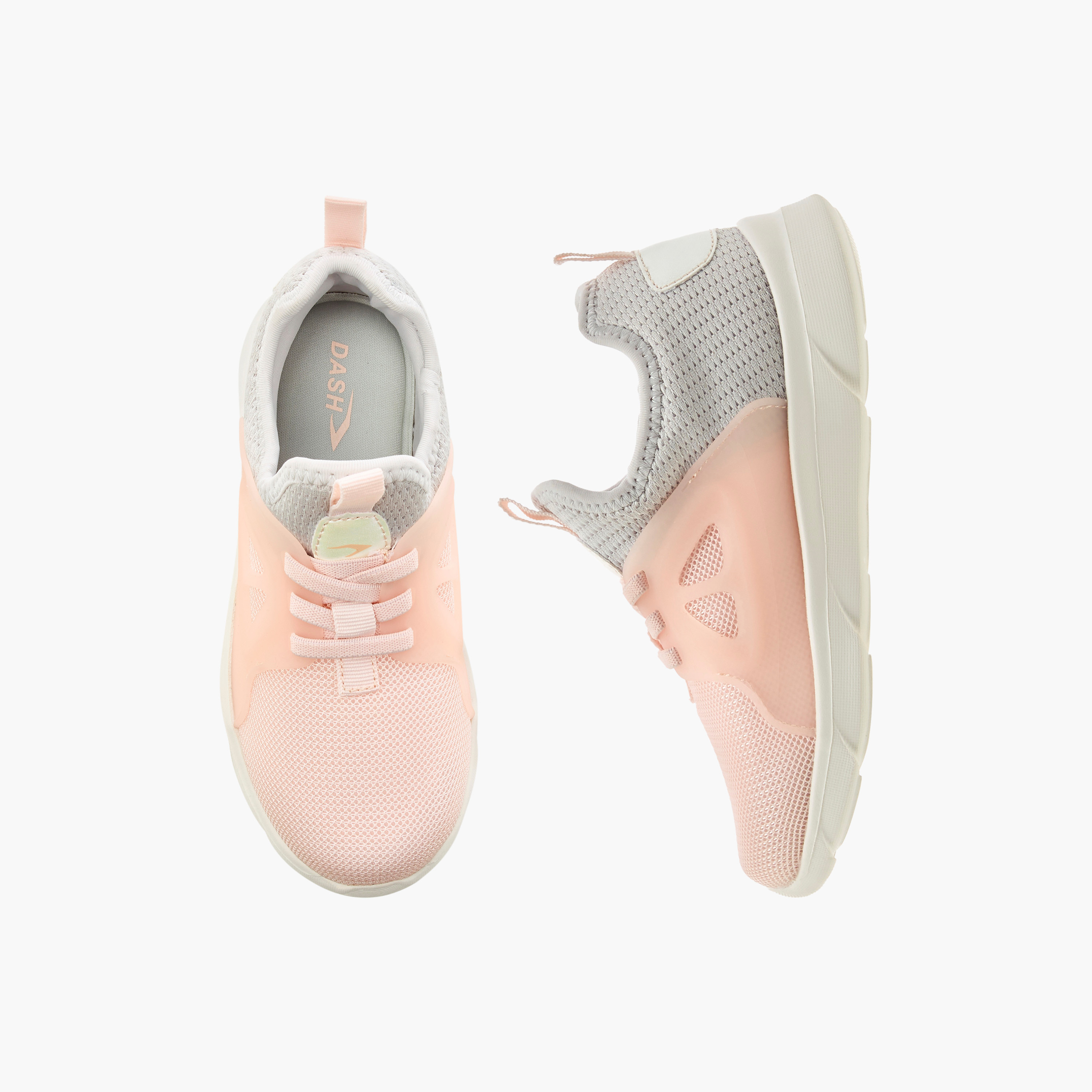 Dash Girls Panelled Lace-Up Walking Shoes-girls-shoes-sneakers-image-6