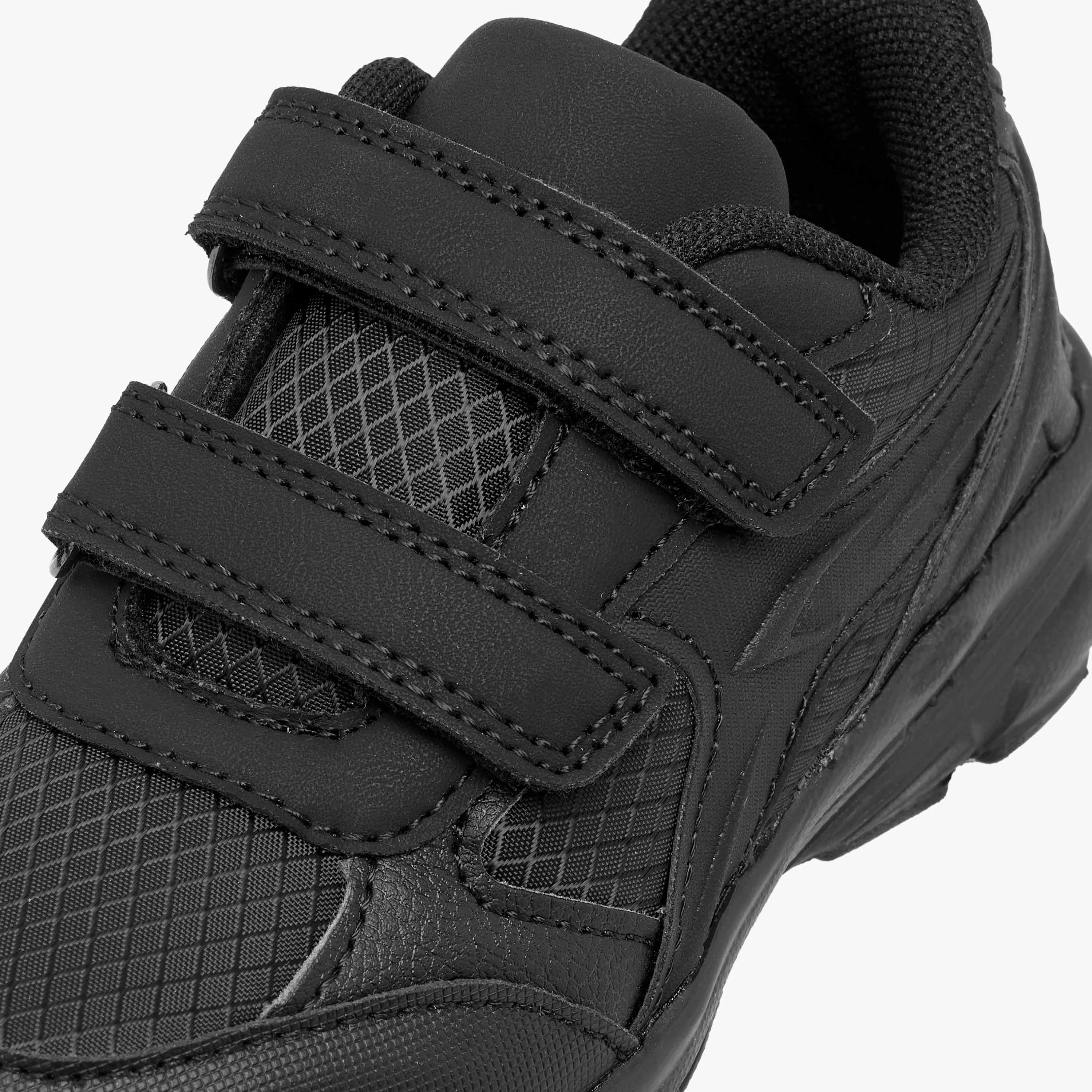 Dash Panelled School Shoes with Hook and Loop Closure-girls-shoes-schoolshoes-image-4