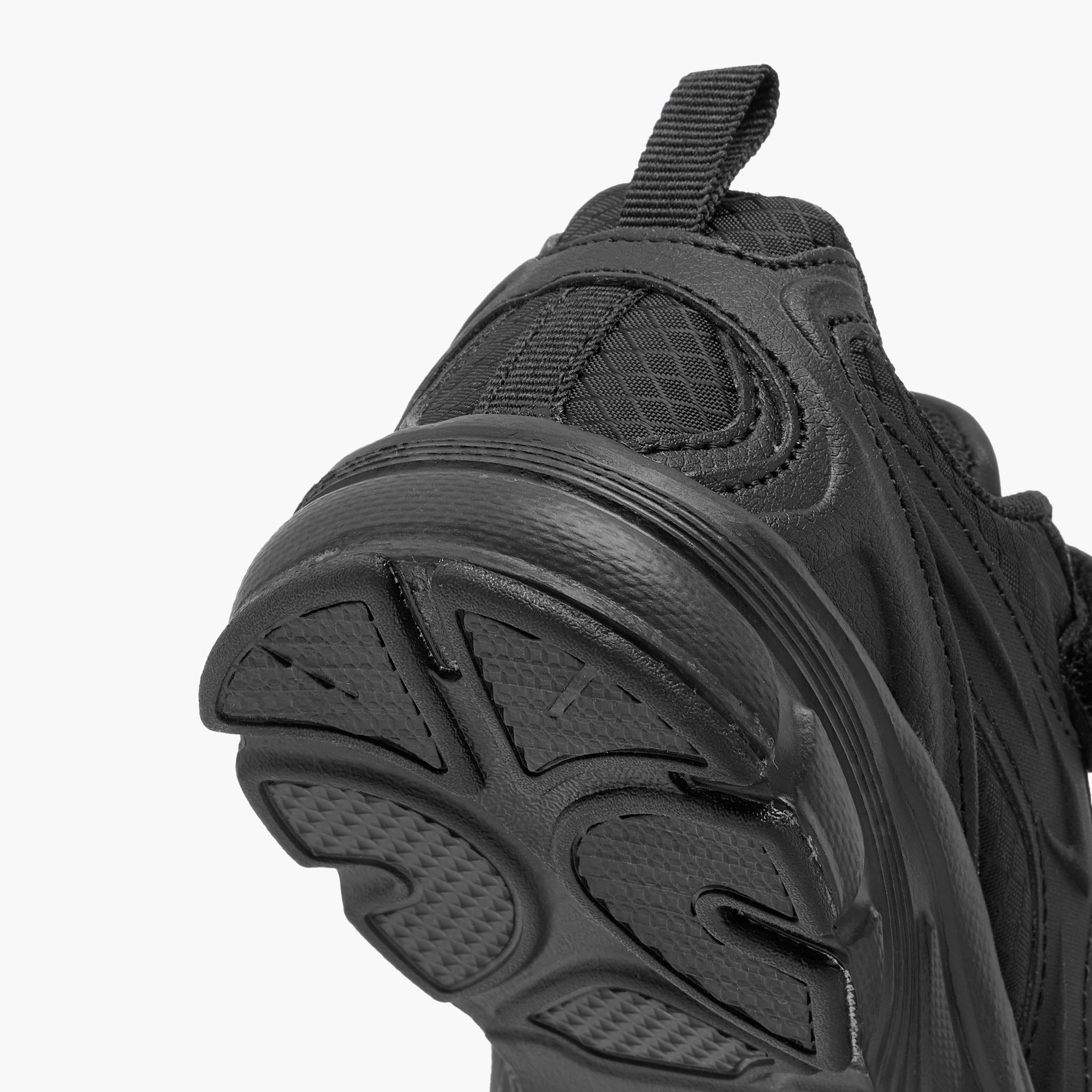 Dash Panelled School Shoes with Hook and Loop Closure-girls-shoes-schoolshoes-image-5
