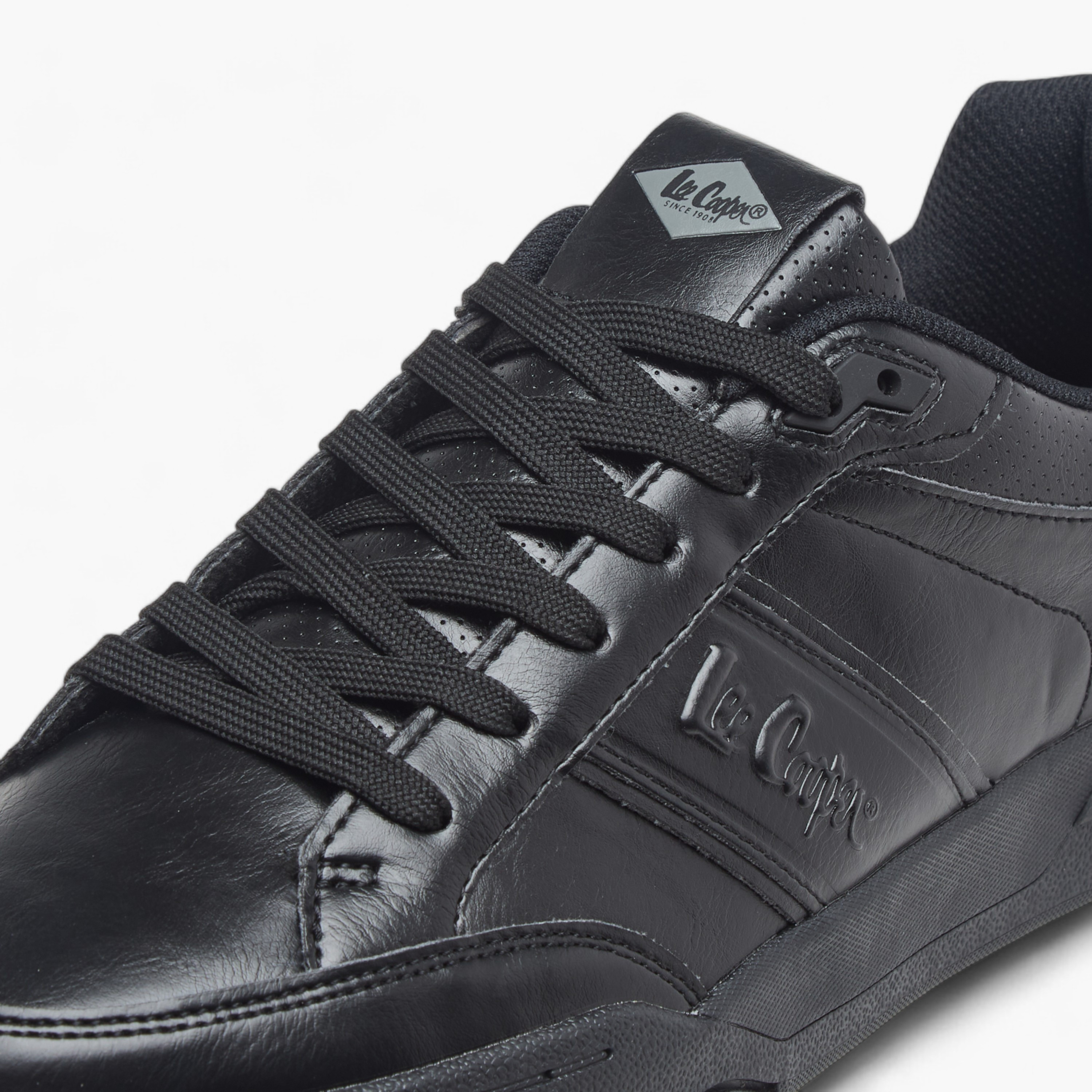 Lee Cooper Men's Logo Detail Sneakers with Lace-Up Closure-men-shoes-sneakers-image-4