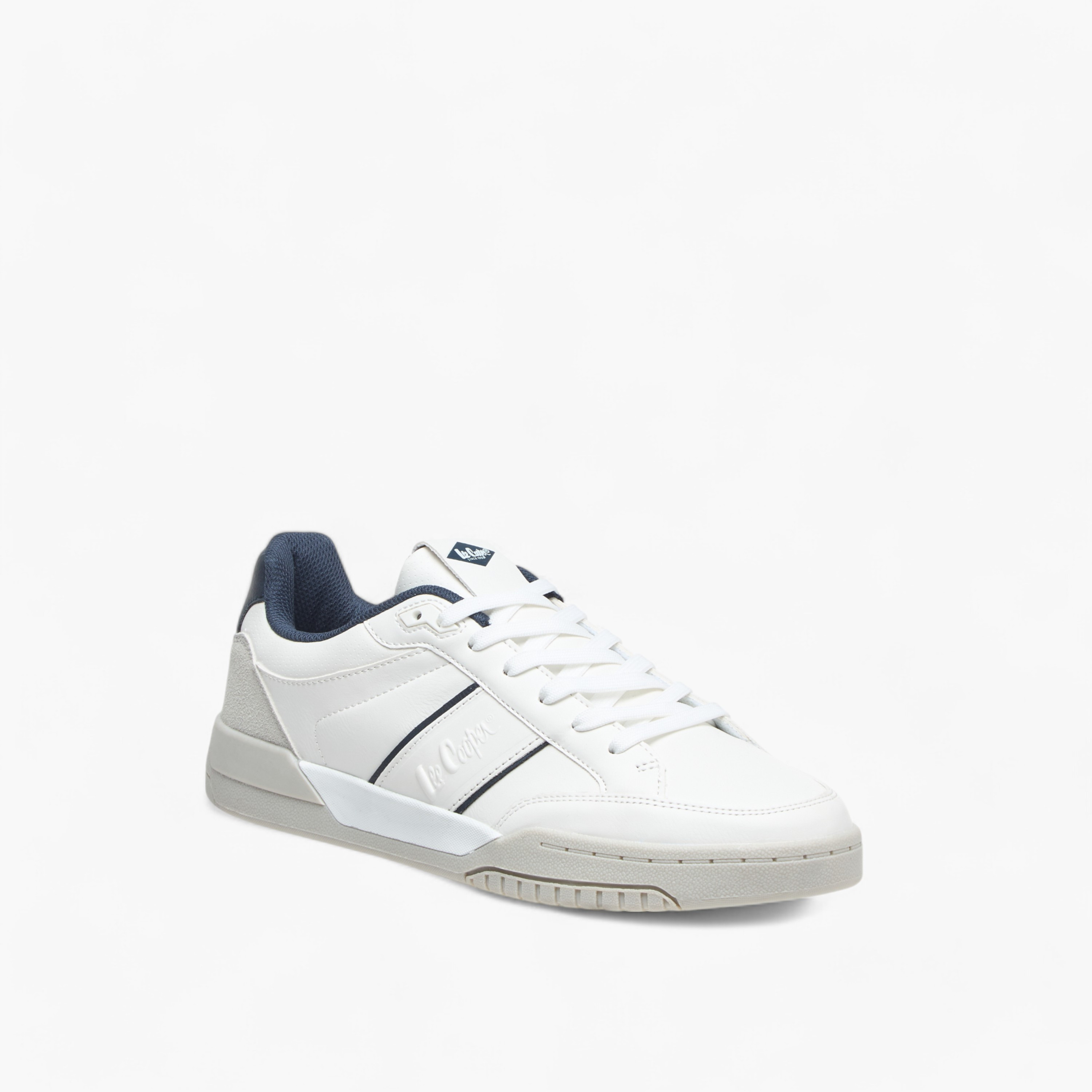 Lee Cooper Men's Logo Detail Sneakers with Lace-Up Closure-men-shoes-sneakers-image-2