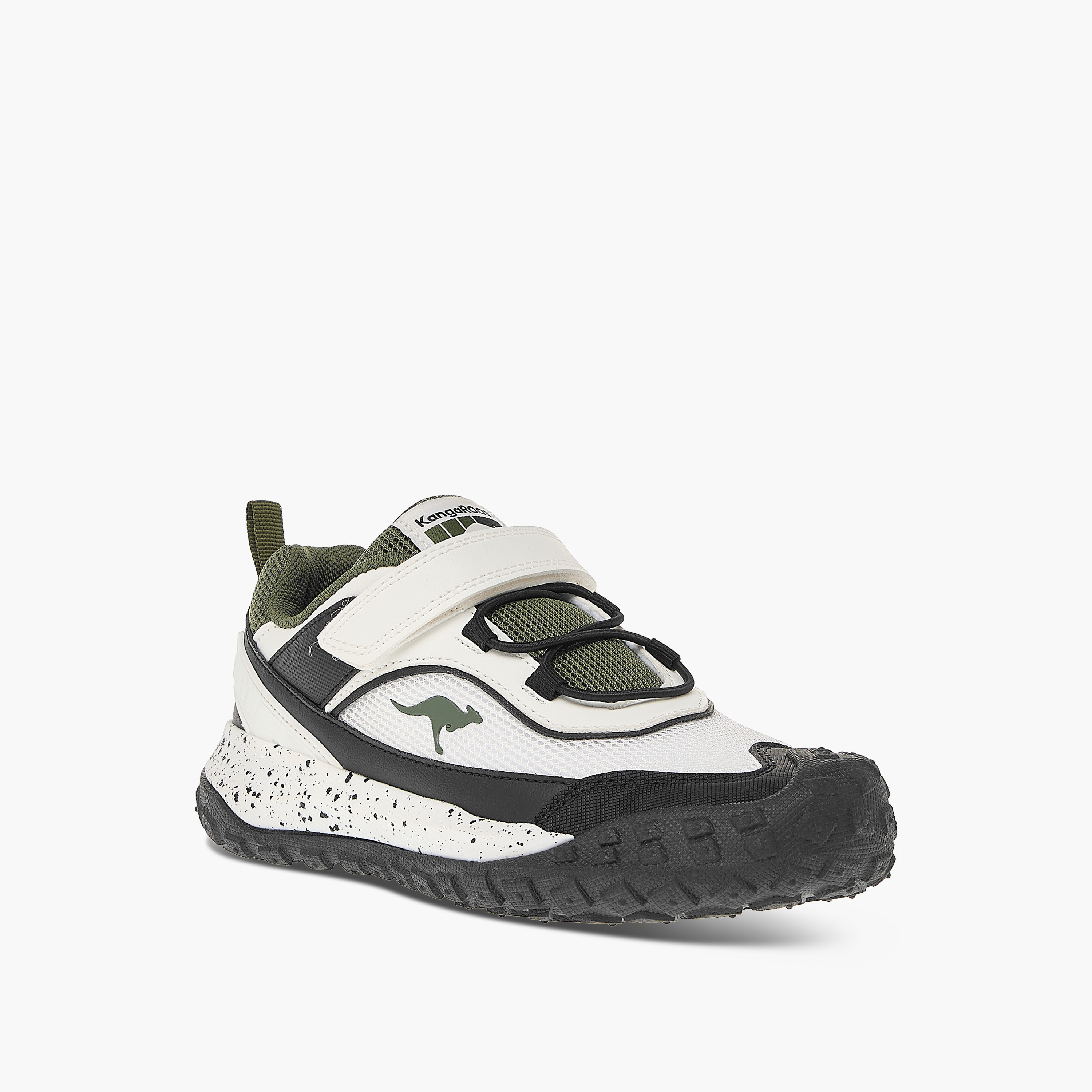 KangaROOS Kids' Logo Detail Sports Shoes with Hook and Loop Closure-boys-shoes-schoolshoes-image-2