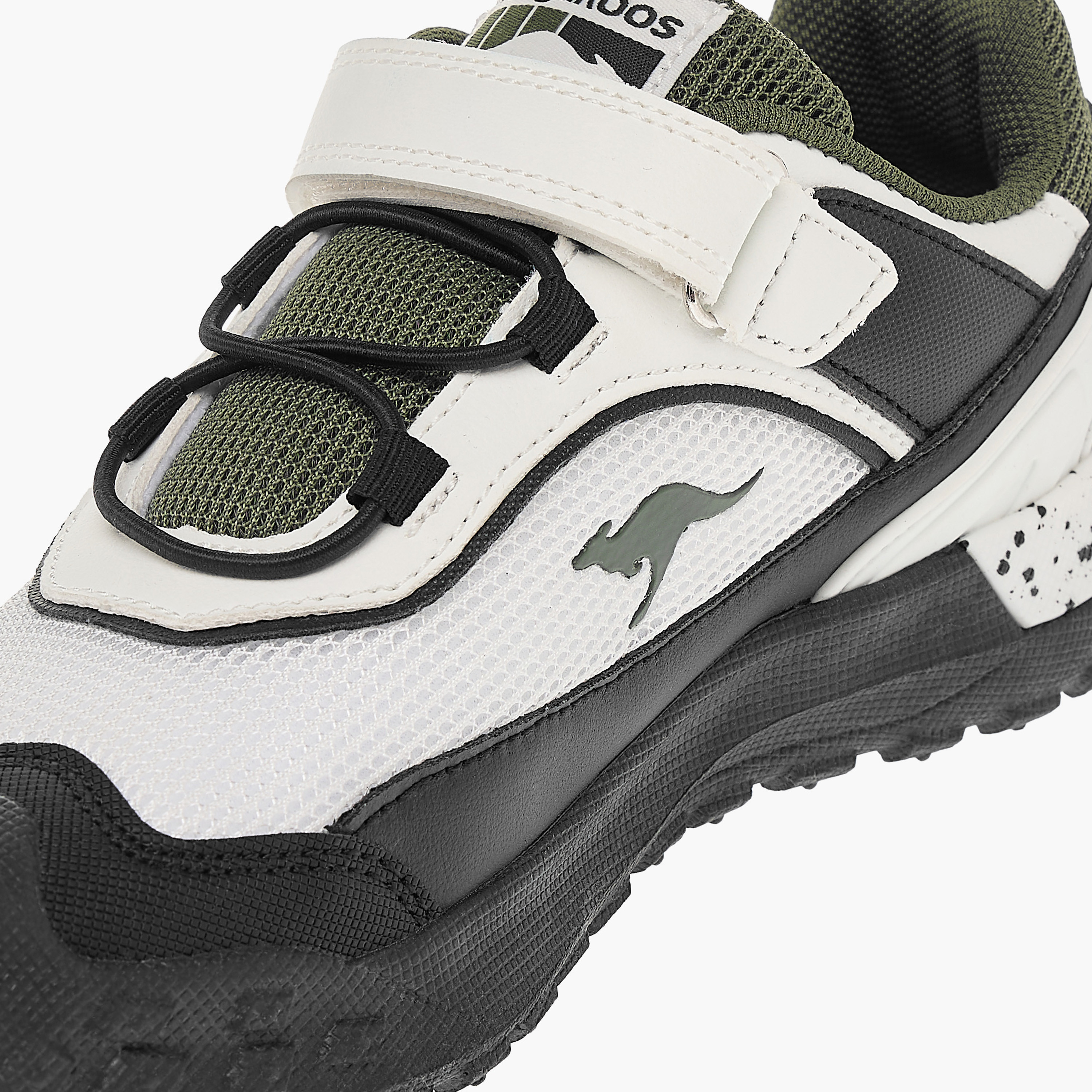 KangaROOS Kids' Logo Detail Sports Shoes with Hook and Loop Closure-boys-shoes-schoolshoes-image-4