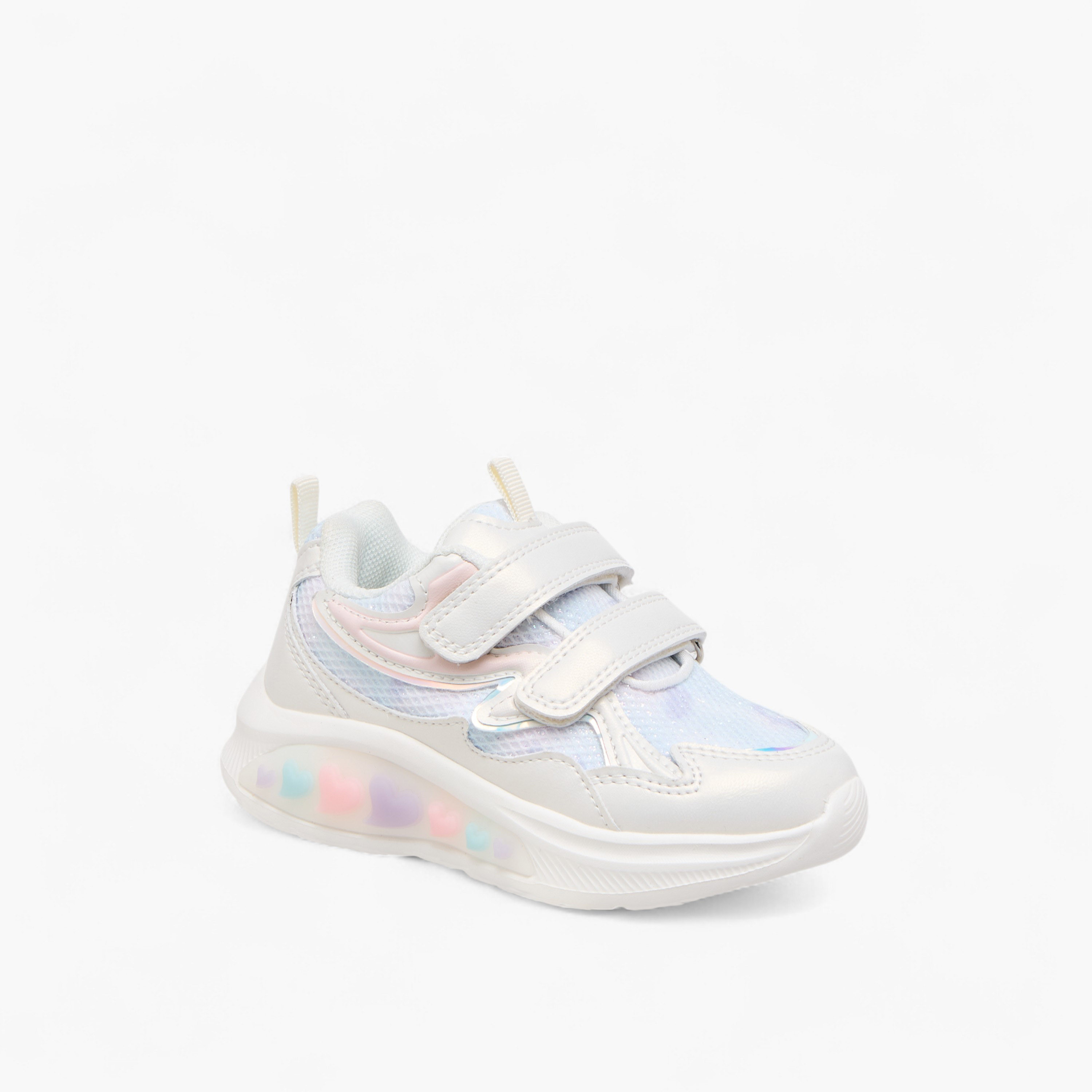 حذاء سنيكرز مضيء بشريط إغلاق لاصق من جونيورز-girls-shoes-sneakers-image-5