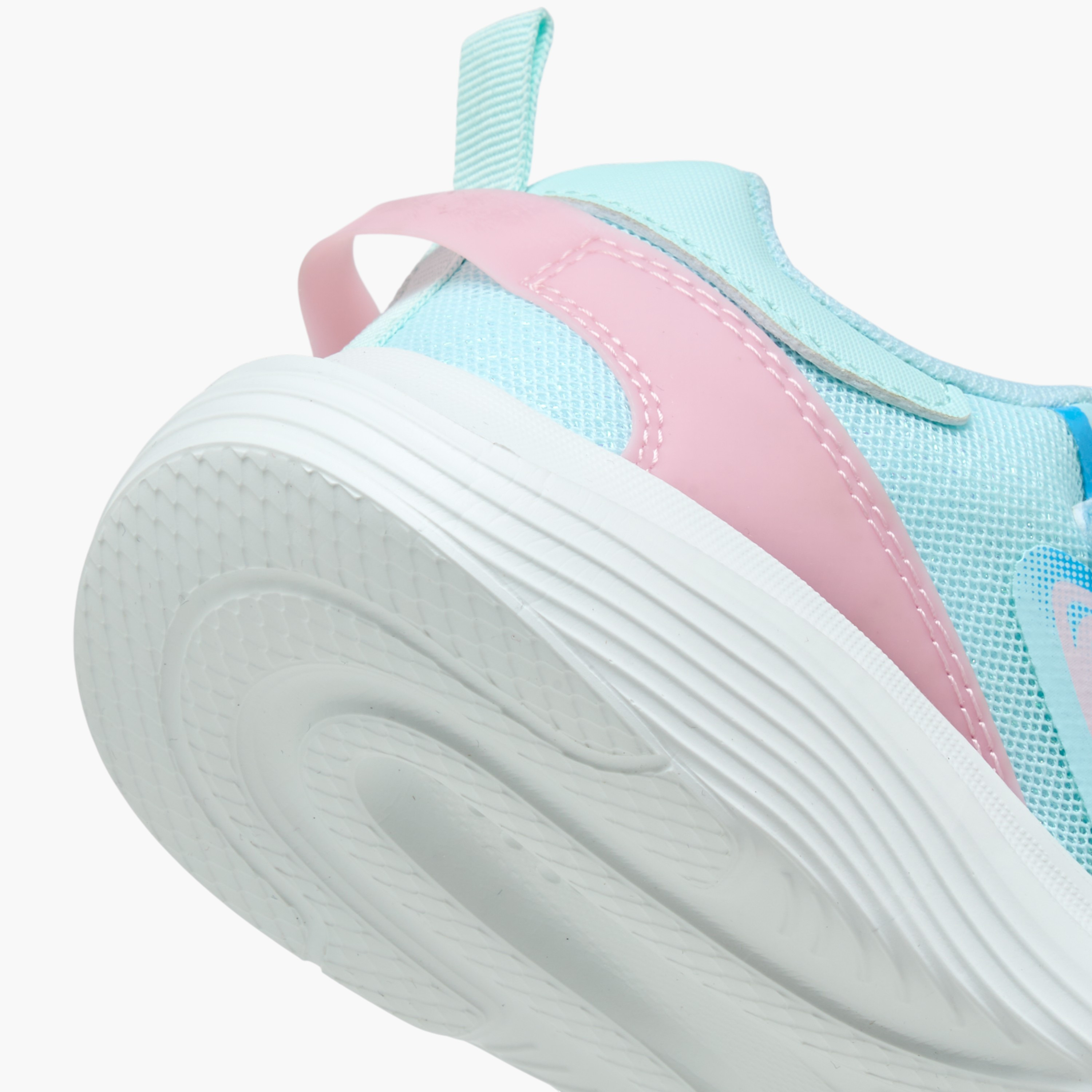 Dash Girls Panelled Hook & Loop Walking Shoes-sports-girls-shoes-image-5