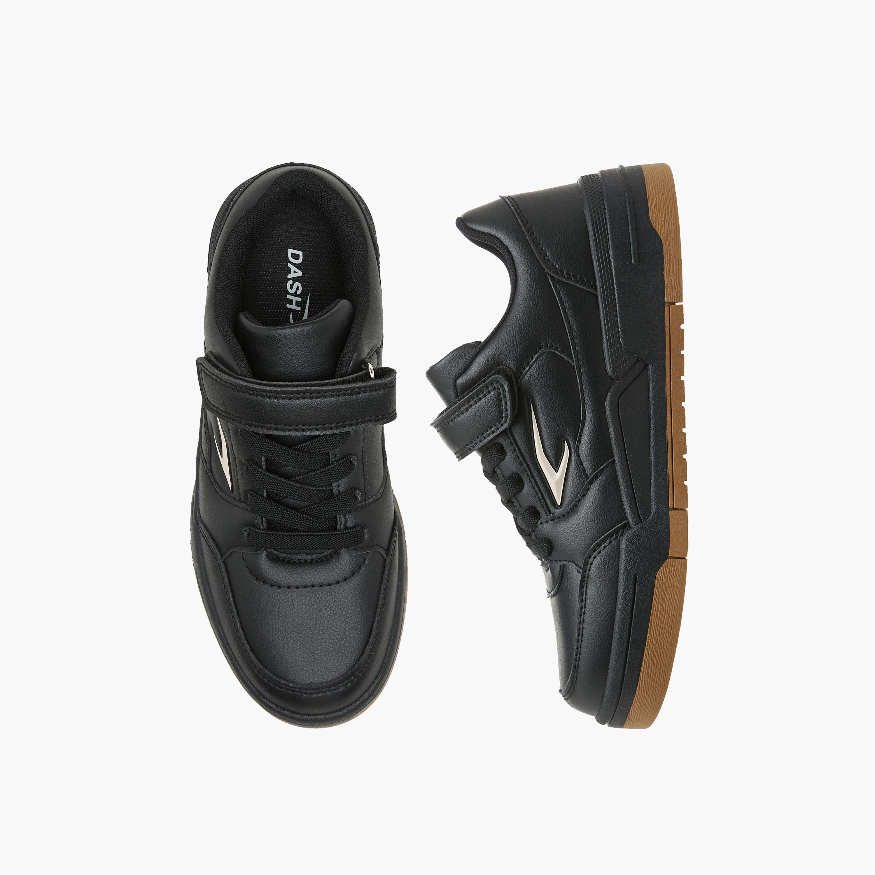 Dash Boys Hook & Loop Ankle Sneakers-boys-shoes-sneakers-image-1