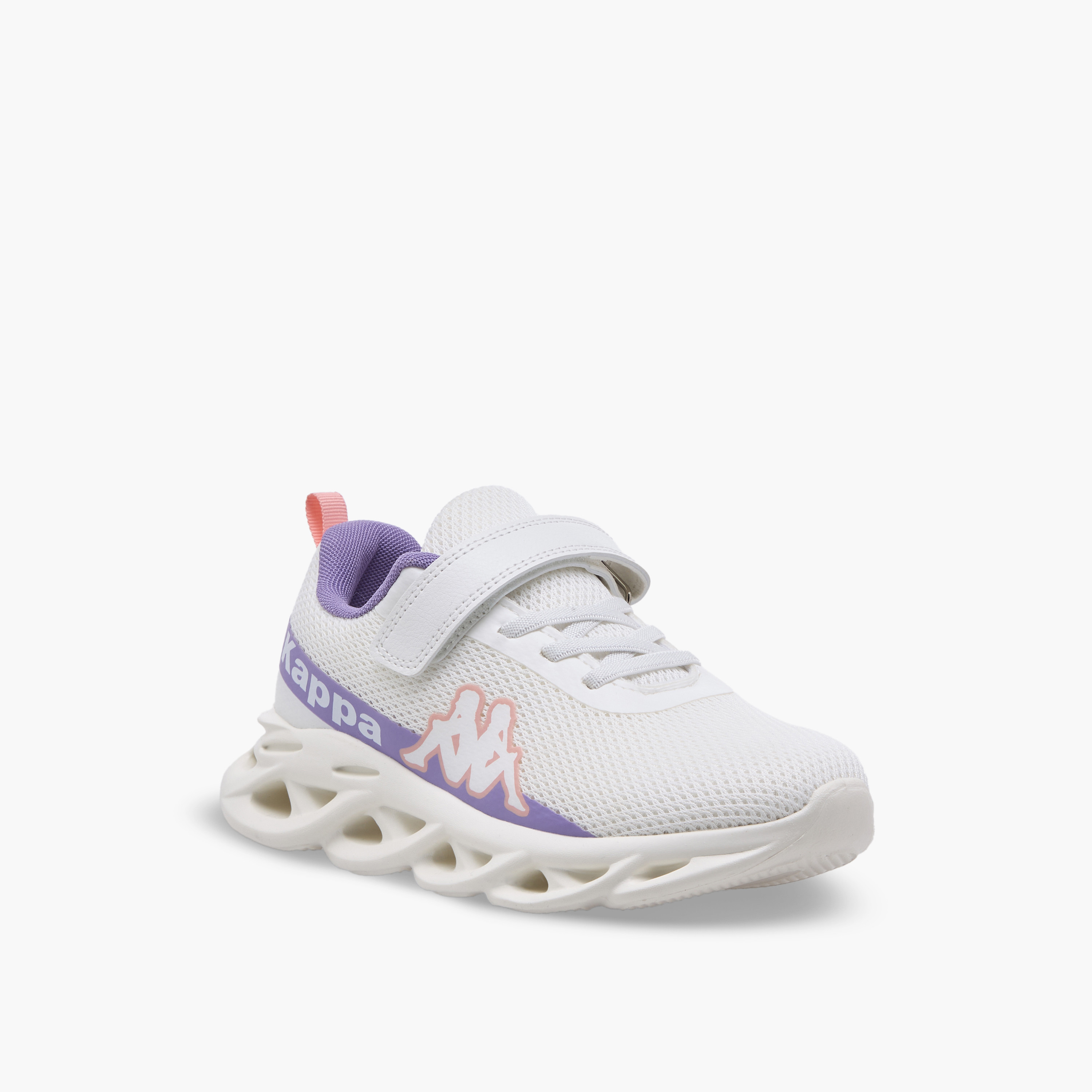 حذاء رياضي بطبعات شعار وشريط إغلاق لاصق للبنات من كابا-girls-shoes-sports-image-2