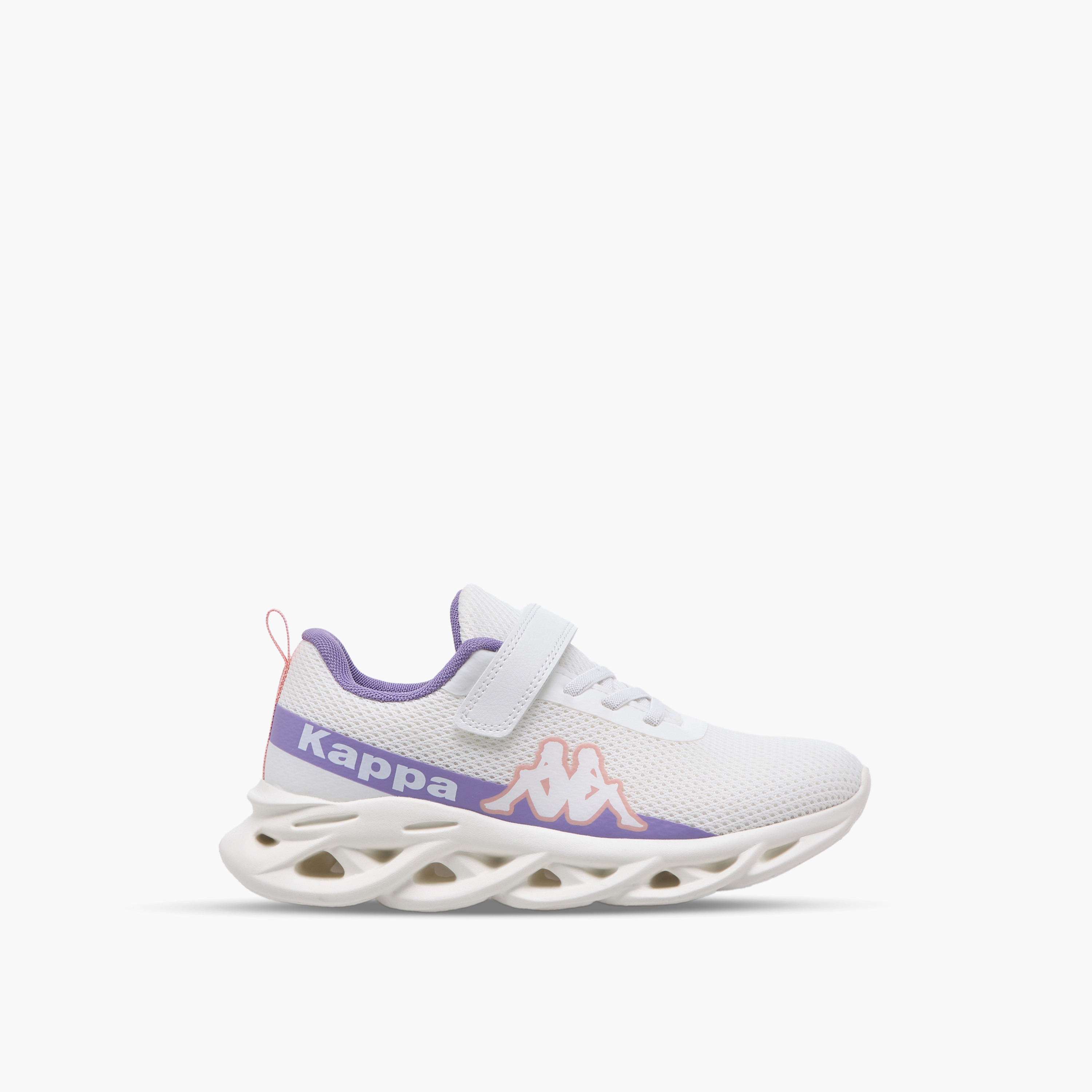 Kappa Girls Logo Print Hook and Loop Sports Shoes-girls-shoes-sports-image-3