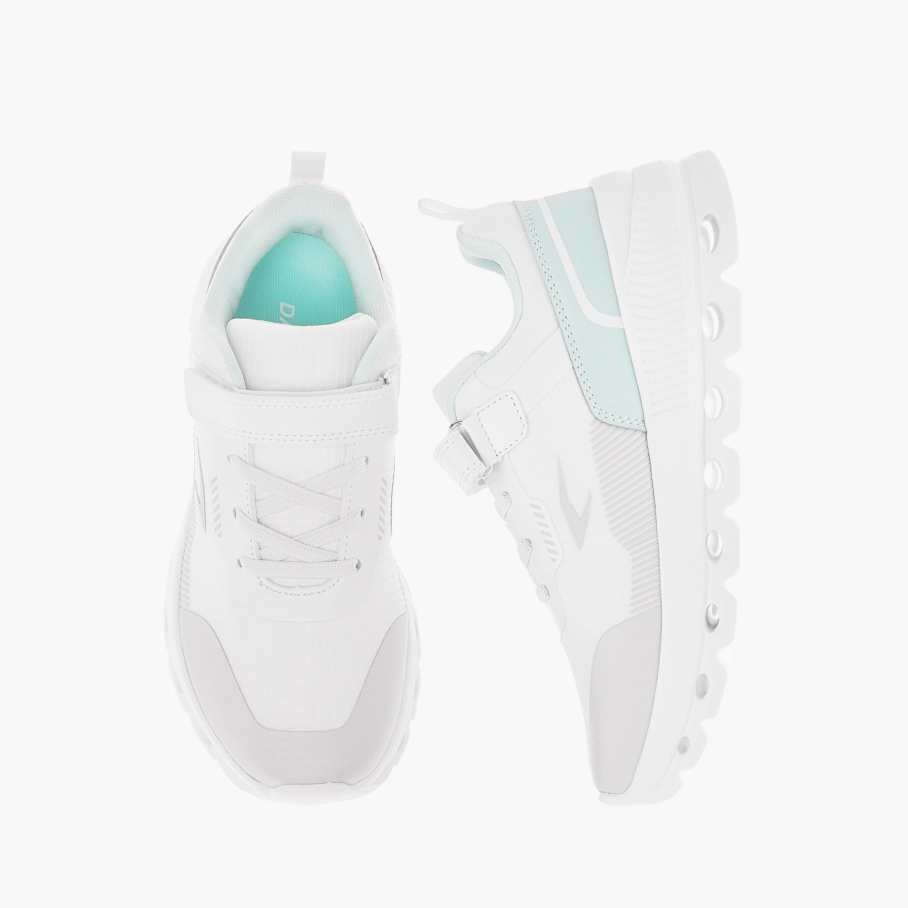 Dash Girls Panelled Lace-Up Walking Shoes-girls-shoes-sneakers-image-1