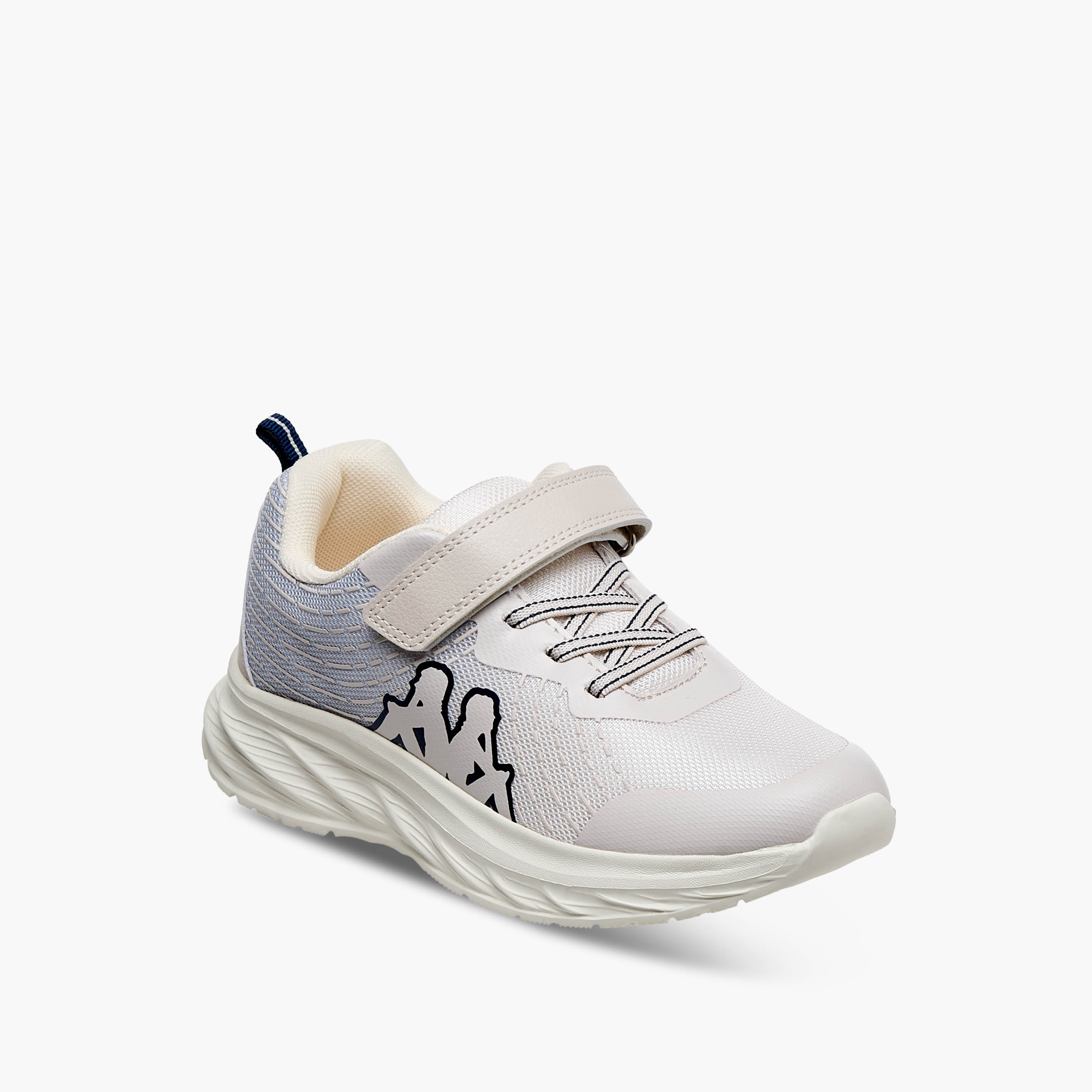Kappa Unisex Logo Print Hook and Loop Sports Shoes-girls-shoes-sports-image-2