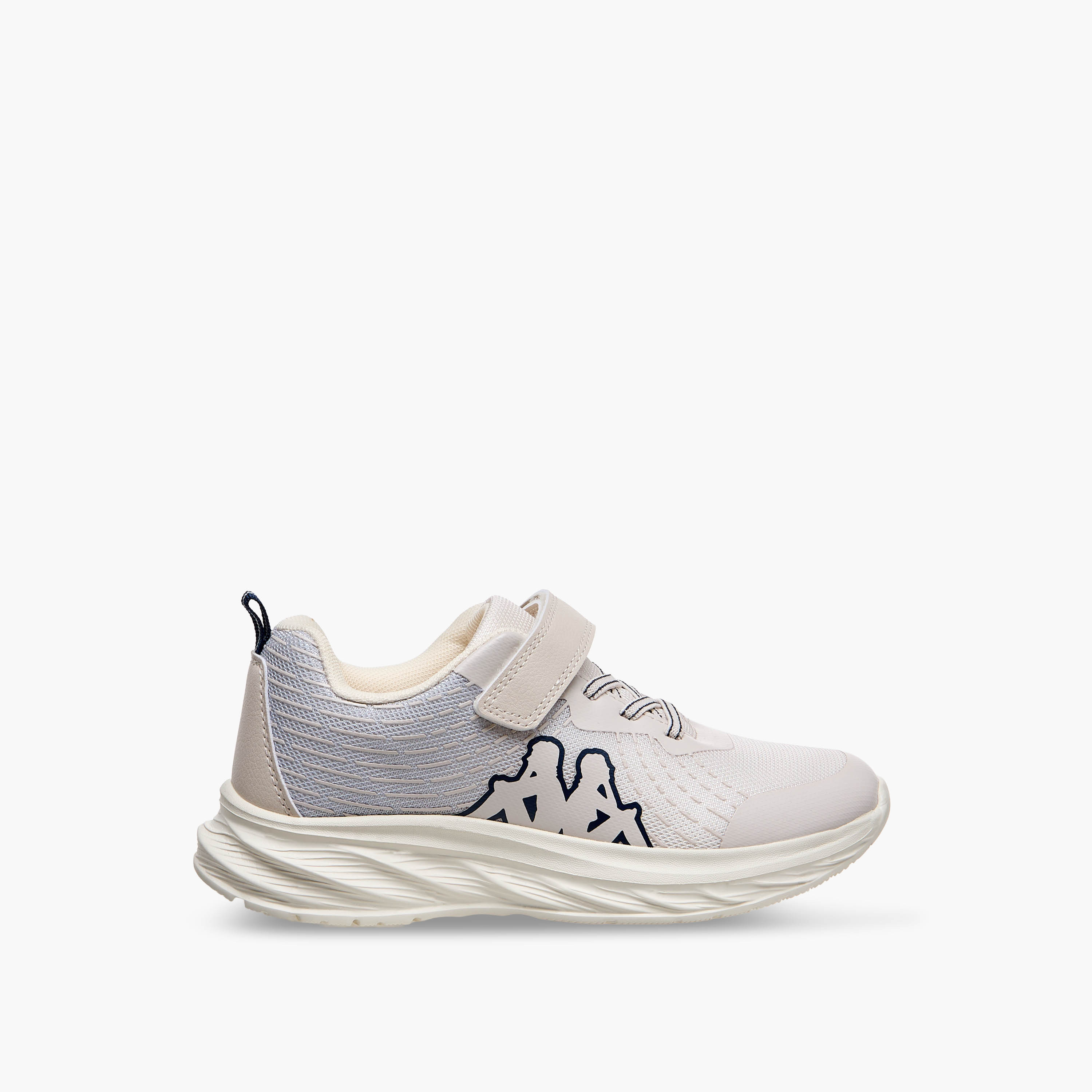 Kappa Unisex Logo Print Hook and Loop Sports Shoes-girls-shoes-sports-image-3
