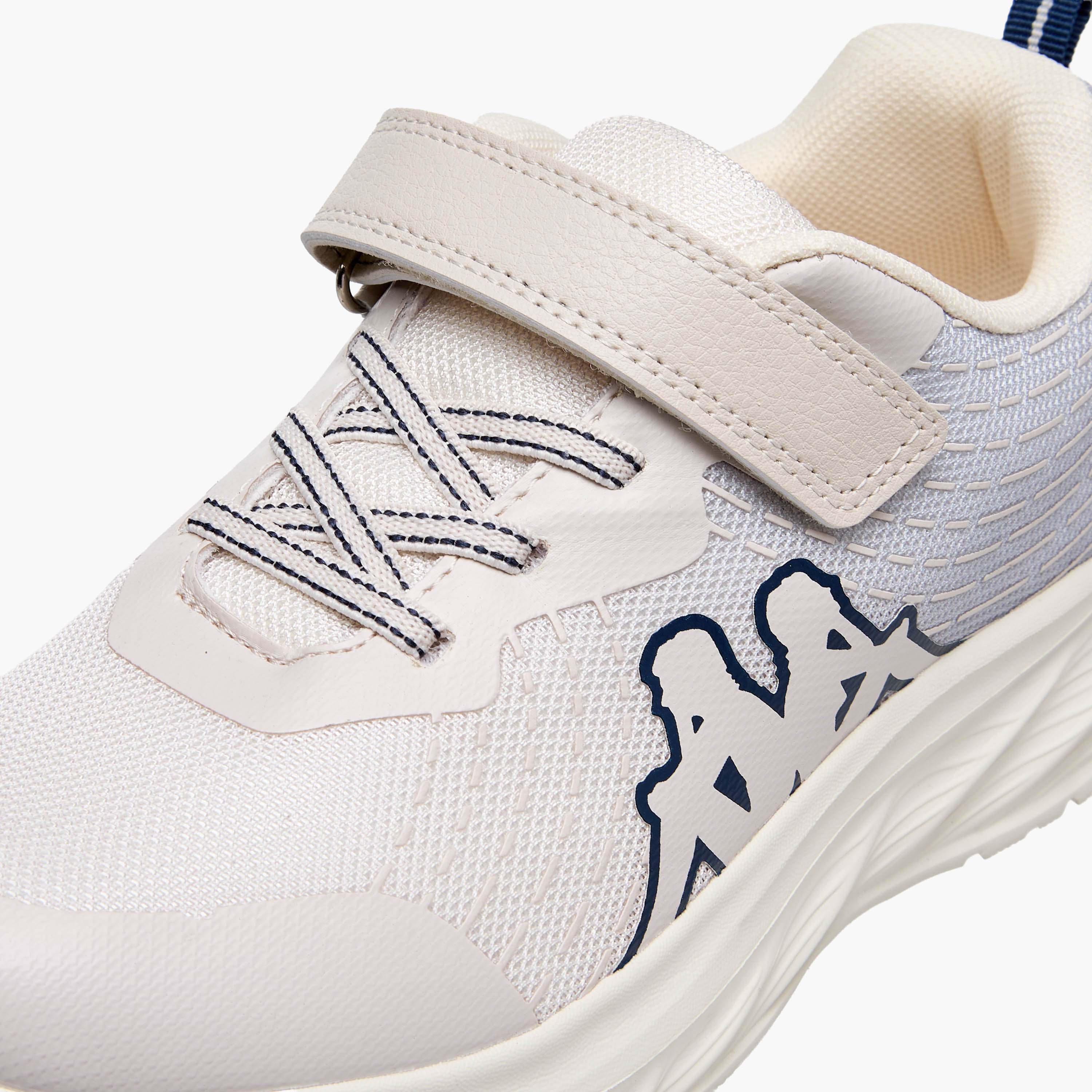Kappa Unisex Logo Print Hook and Loop Sports Shoes-girls-shoes-sports-image-4